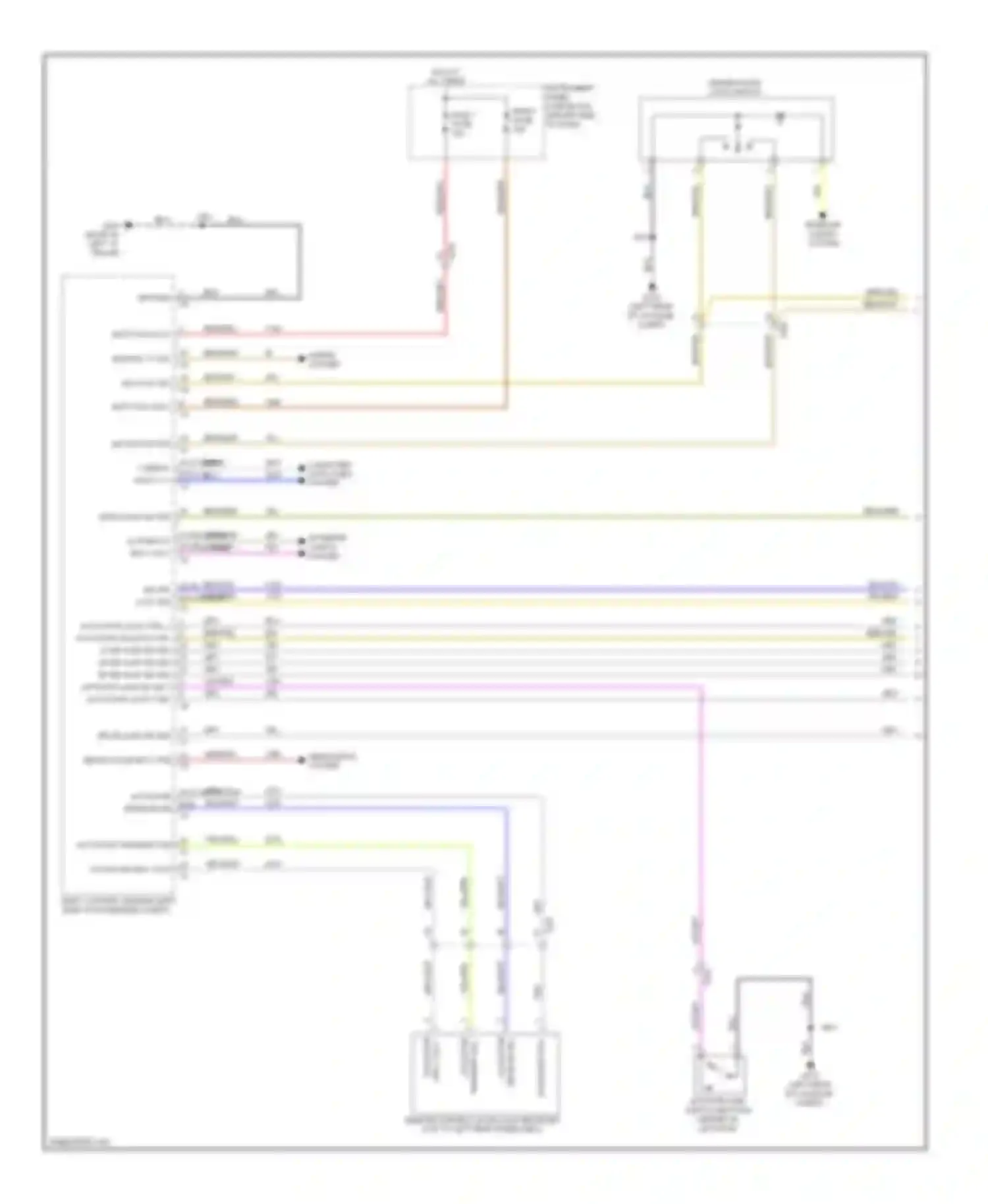 Spark Chevrolet M300 (2009-2016): Power door locks circuit, without passive keyless entry (1 of 3)