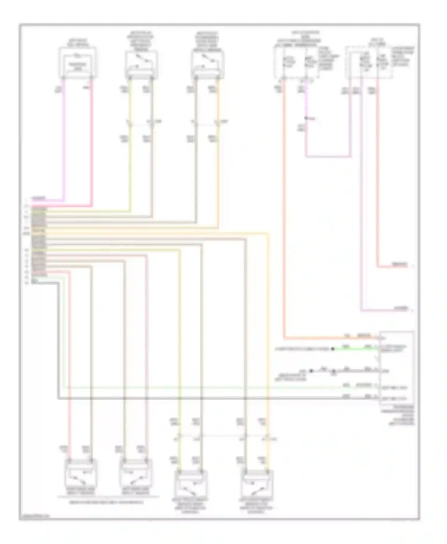 Spark Chevrolet M300 (2009-2016): Supplemental restraints circuit (2 of 3)