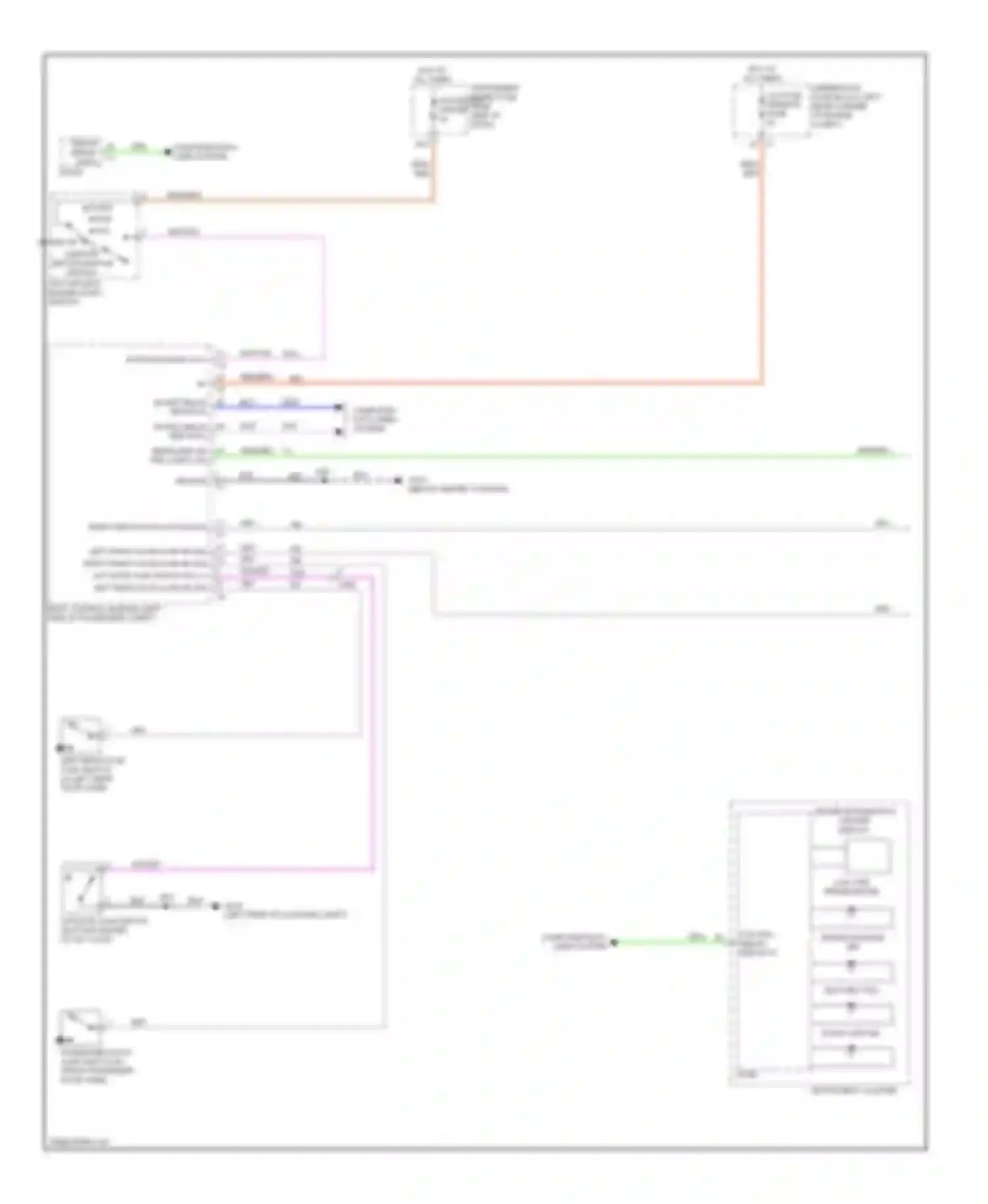 Spark Chevrolet M300 (2009-2016): Warning systems circuit (1 of 2)
