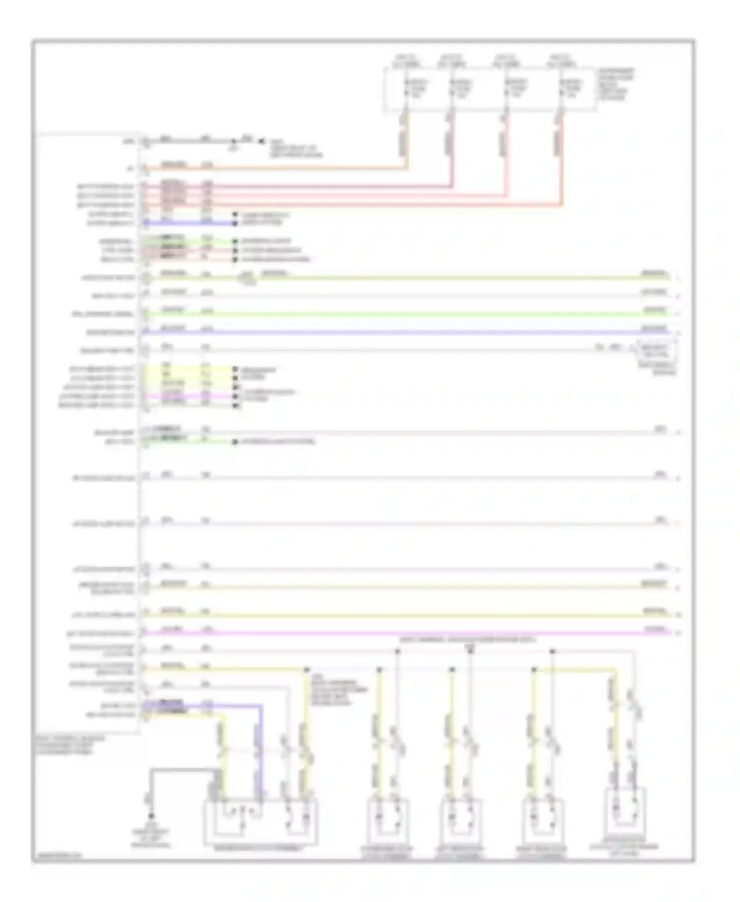 Wiring diagram headlights system for Chevrolet Spark M300 (2009-2016) (2 of 7)