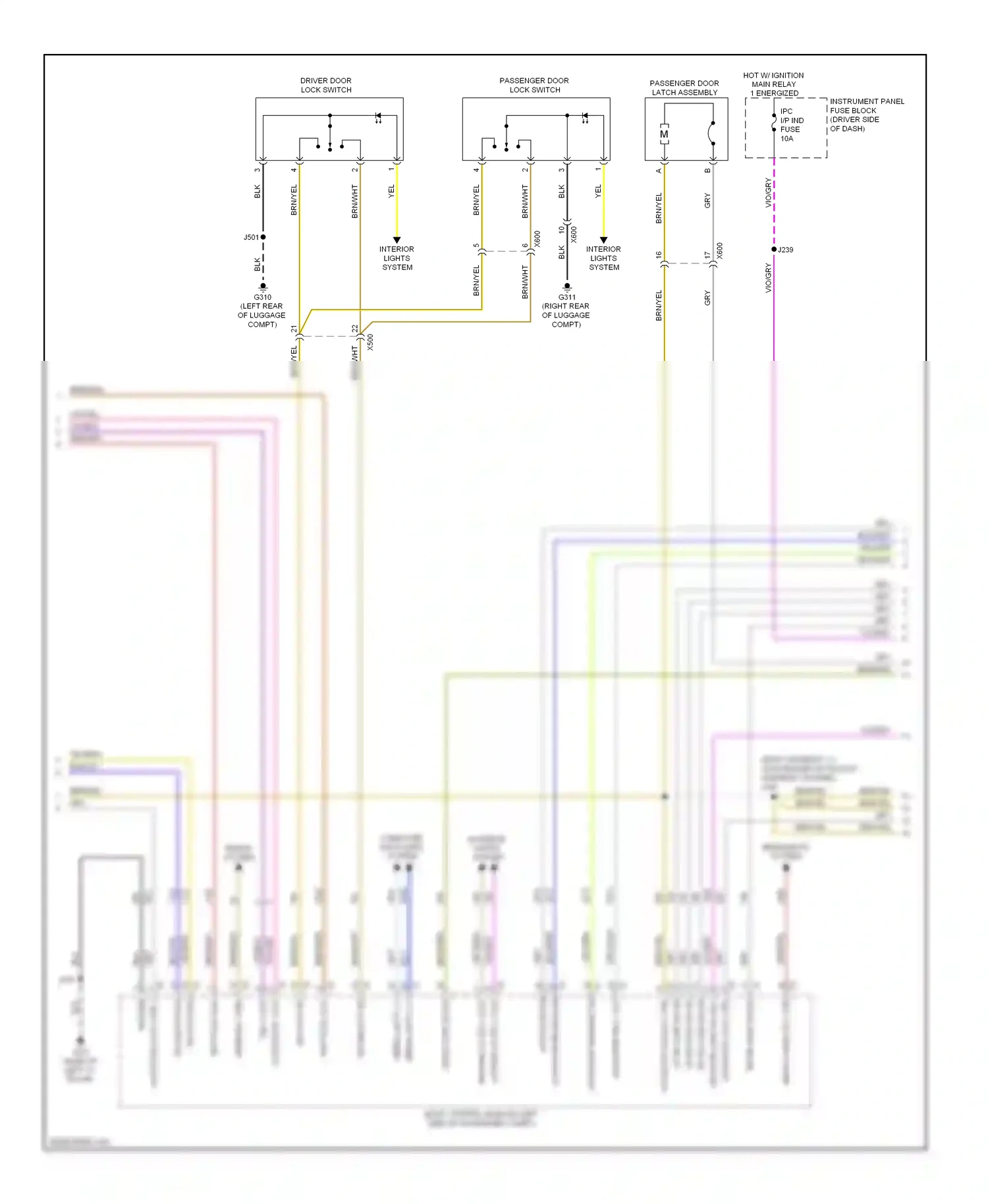 Wiring diagram horns system for Chevrolet Spark M300 (2009-2016) (2 of 4)