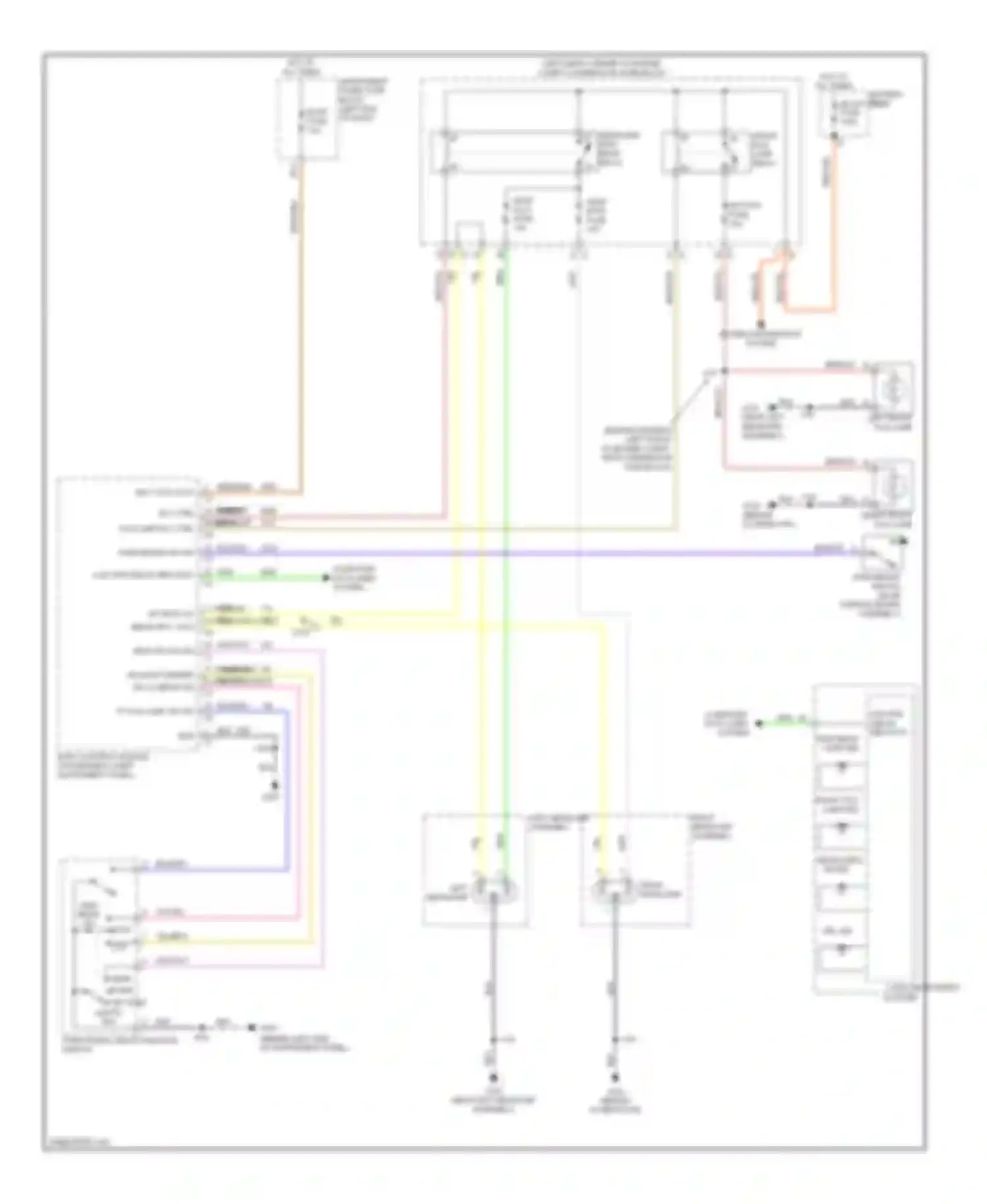 Wiring diagram logic instrument cluster for Chevrolet Spark M300 (2009-2016)