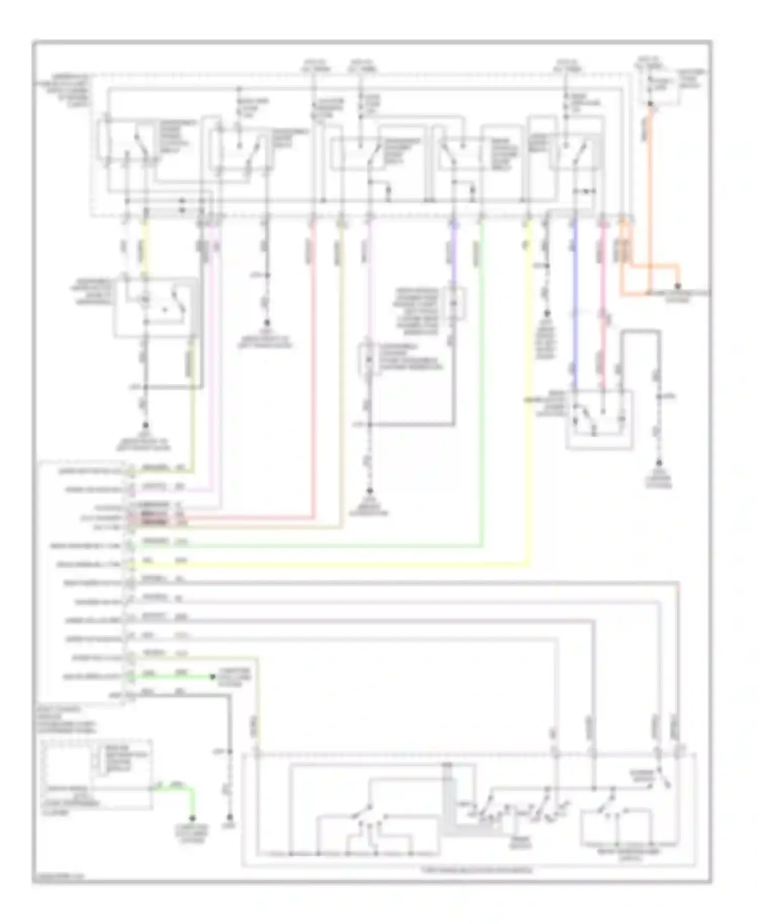 Wiring diagram logic instrument cluster for Chevrolet Spark M300 (2009-2016)