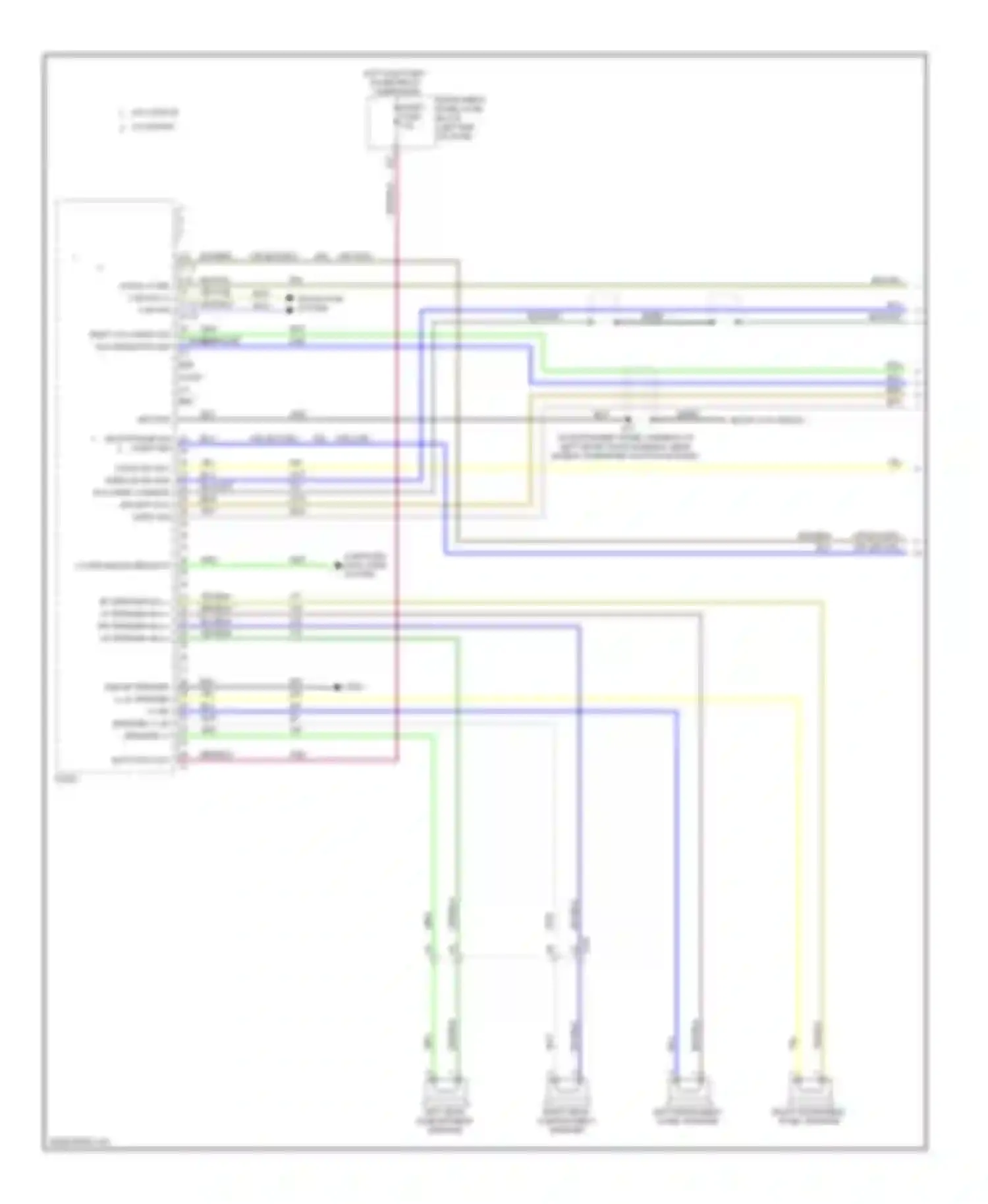 Wiring diagram navigation system for Chevrolet Spark M300 (2009-2016)