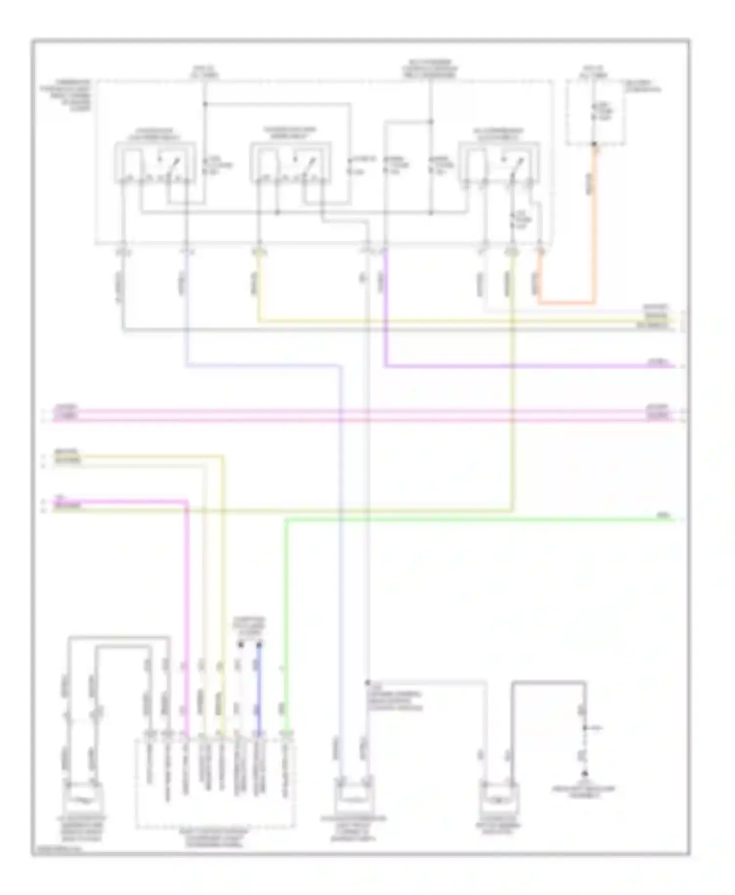 Wiring diagram battery fuse block for Chevrolet Spark M300 (2009-2016)