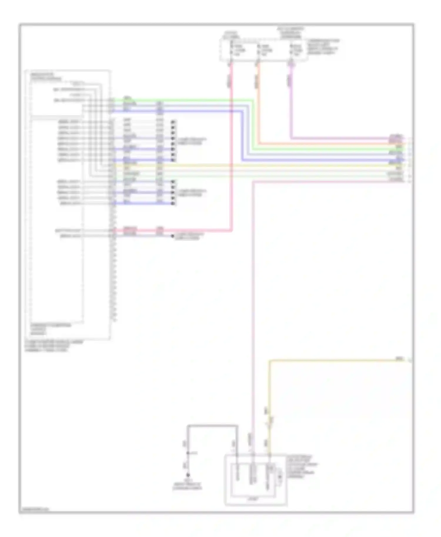 Wiring diagram serial data + serial data - serial data + serial data - serial data + for Chevrolet Spark M300 (2009-2016)