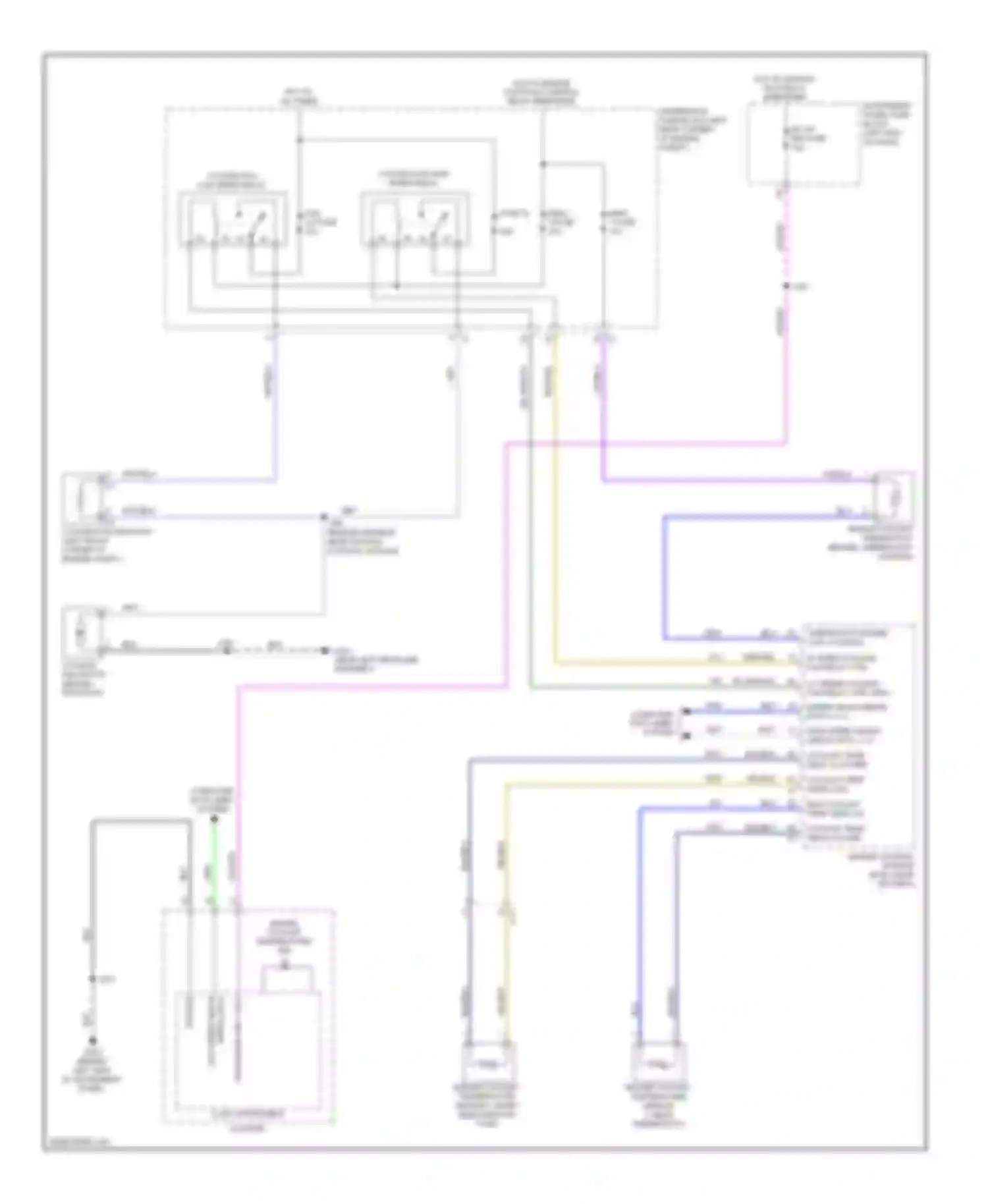 Wiring diagram logic instrument cluster for Chevrolet Spark M300 (2009-2016)