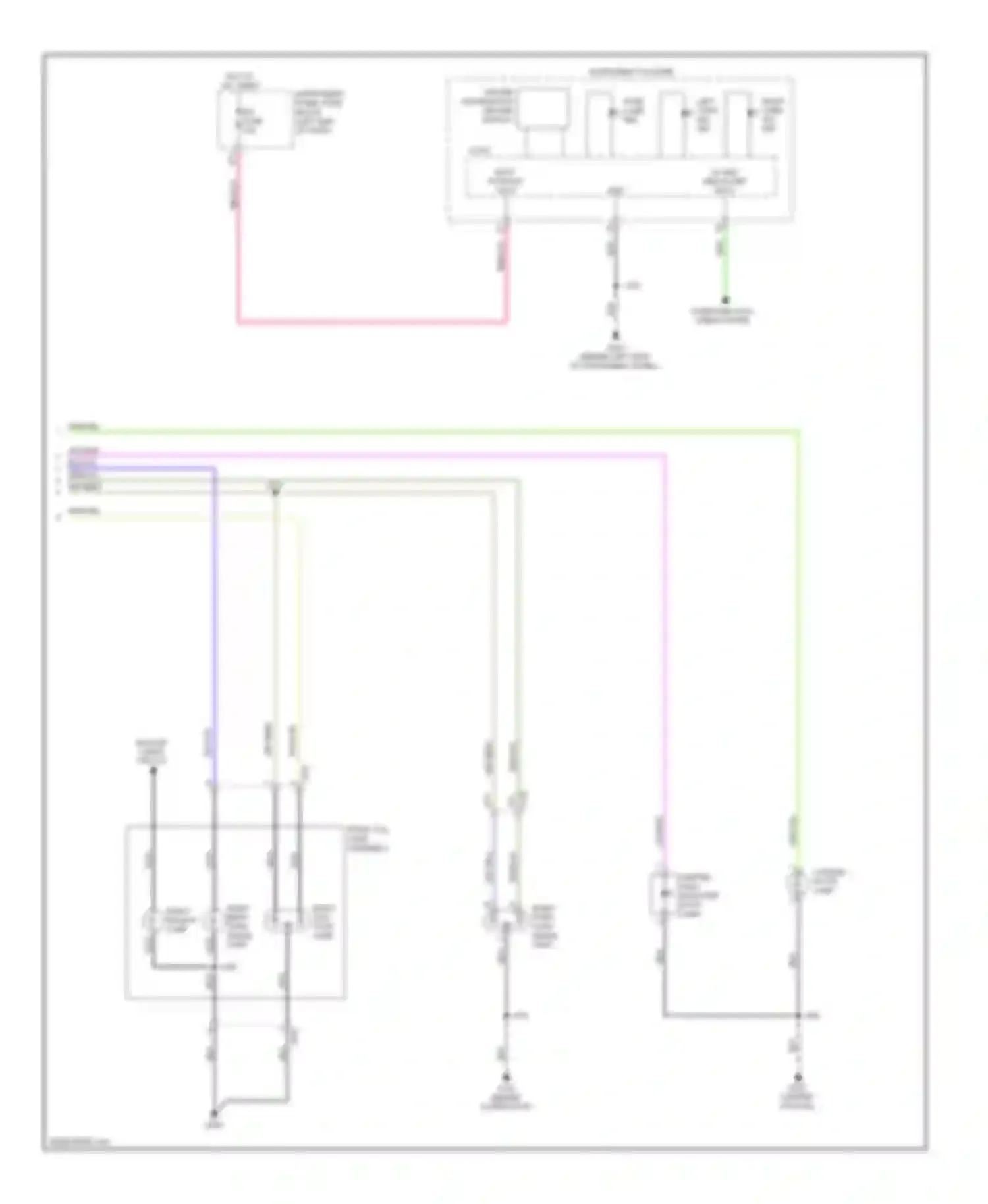 Wiring diagram right tail/ stop lamp for Chevrolet Spark M300 (2009-2016)