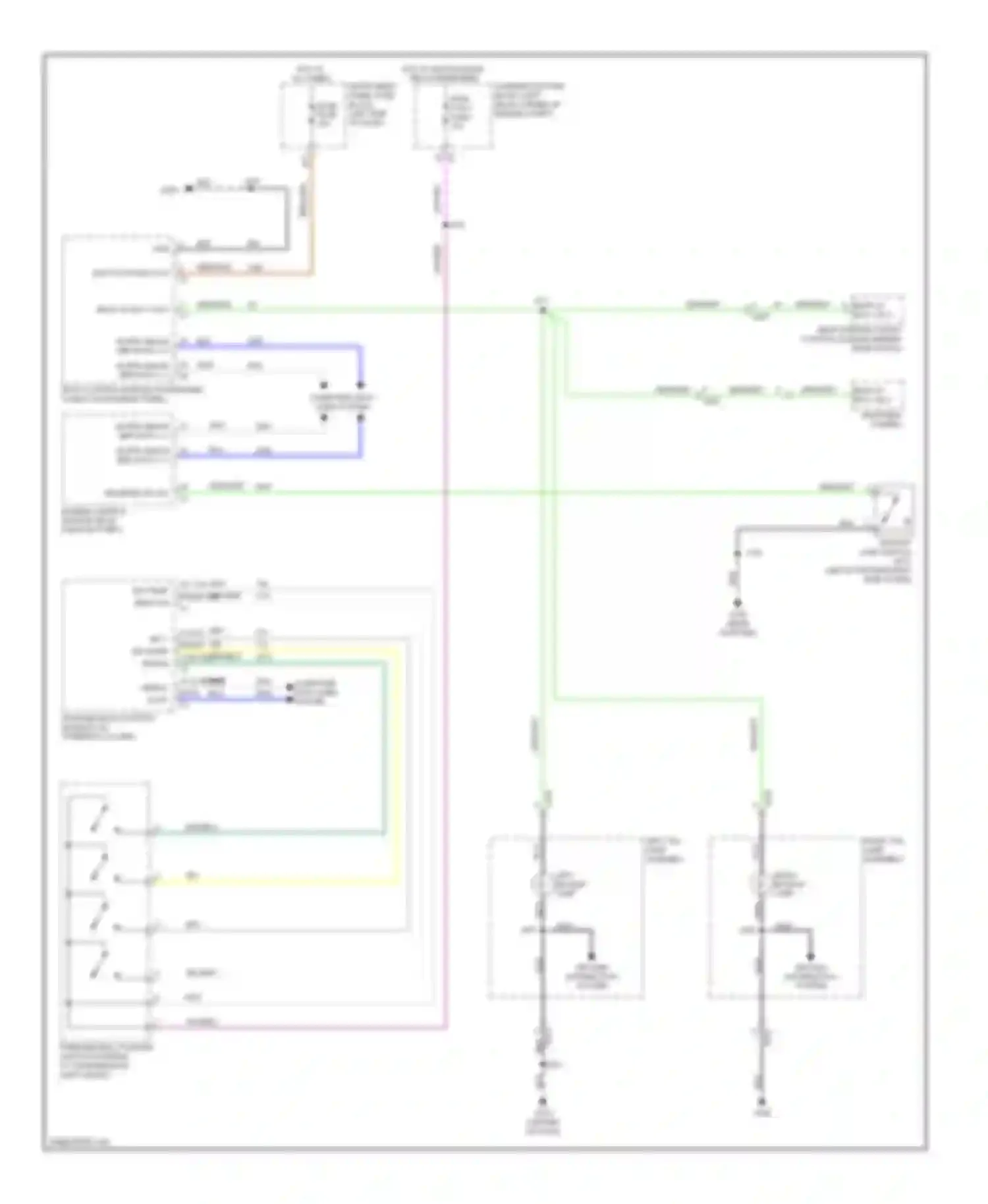 Wiring diagram left backup lamp for Chevrolet Spark M300 (2009-2016) (1 of 4)