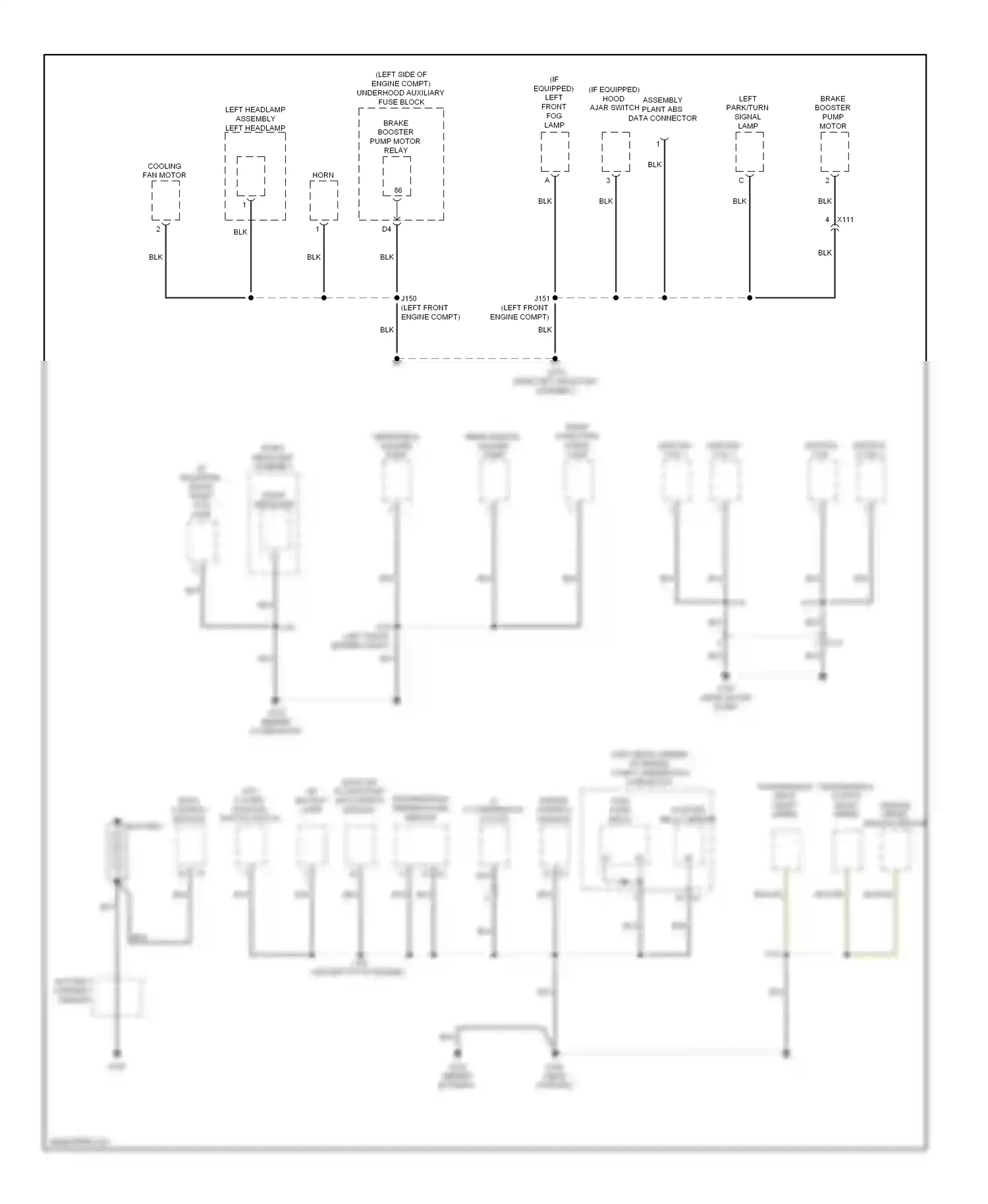 Chevrolet Spark M300 (2009-2016) (left front engine compt) wiring diagram  (1 of 1)