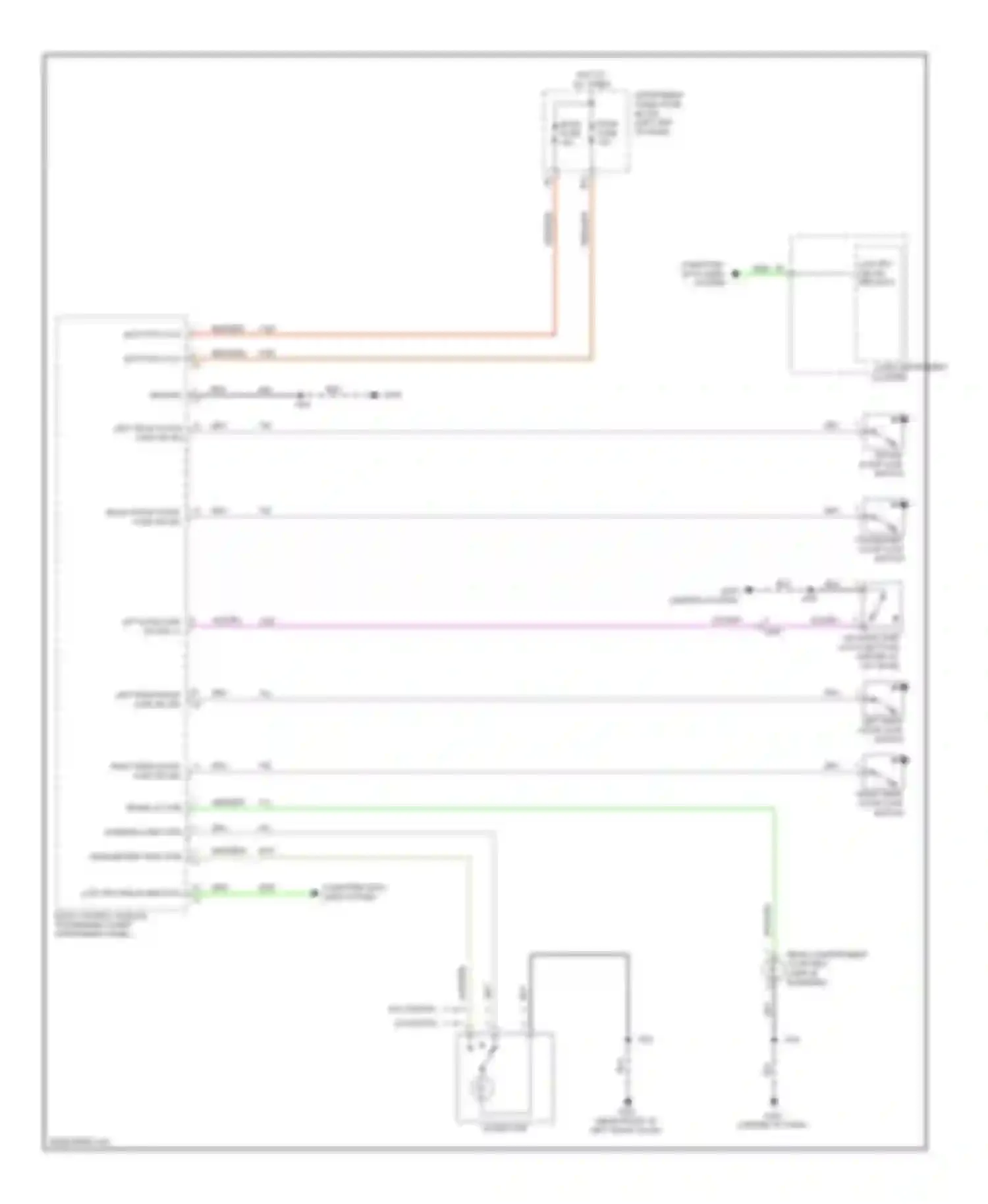 Wiring diagram left rear door ajar sw sig for Chevrolet Spark M300 (2009-2016) (1 of 1)