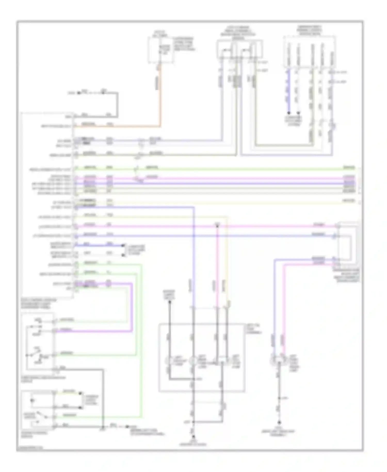 Wiring diagram left tail lamp assembly for Chevrolet Spark M300 (2009-2016) (2 of 4)