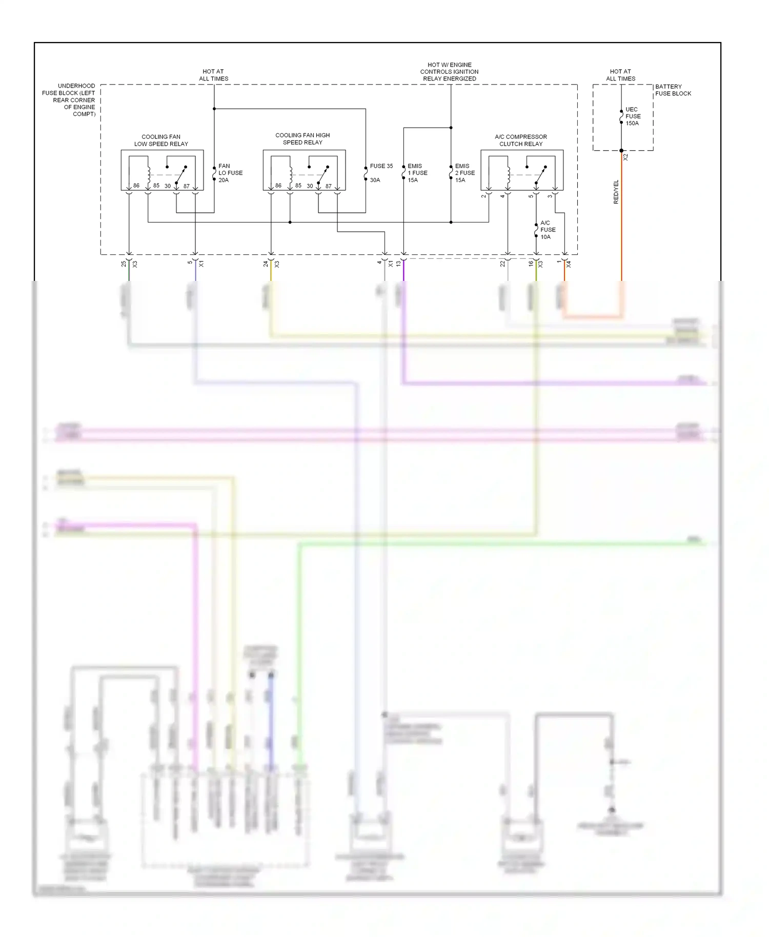 Chevrolet Spark M300 (2009-2016) off blwr mtr ctrl wiring diagram  (1 of 1)