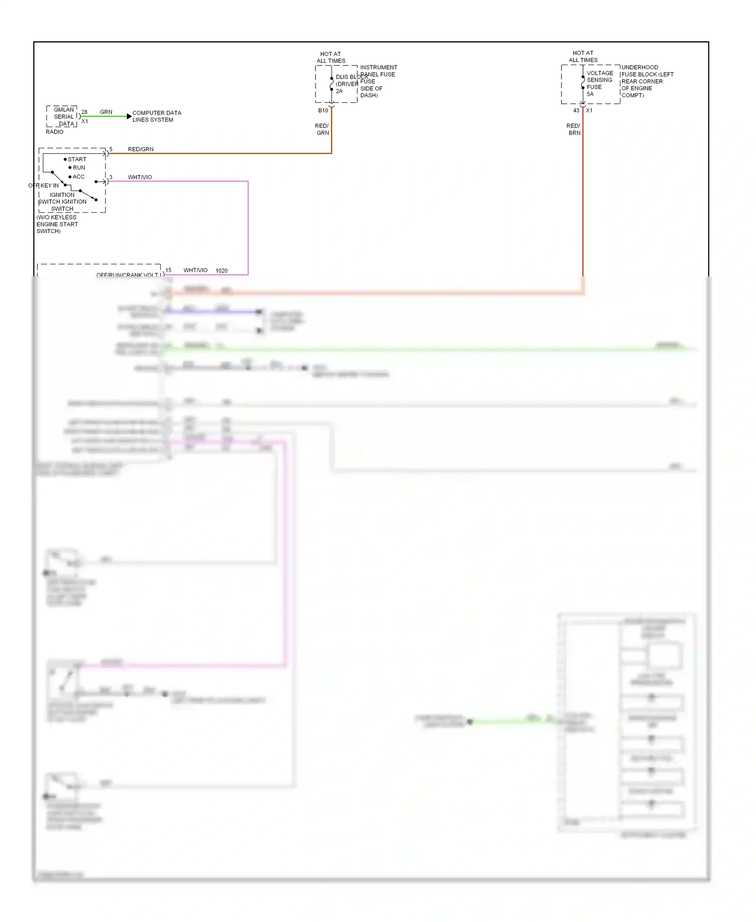 Chevrolet Spark M300 (2009-2016) off/run/crank volt wiring diagram  (3 of 3)