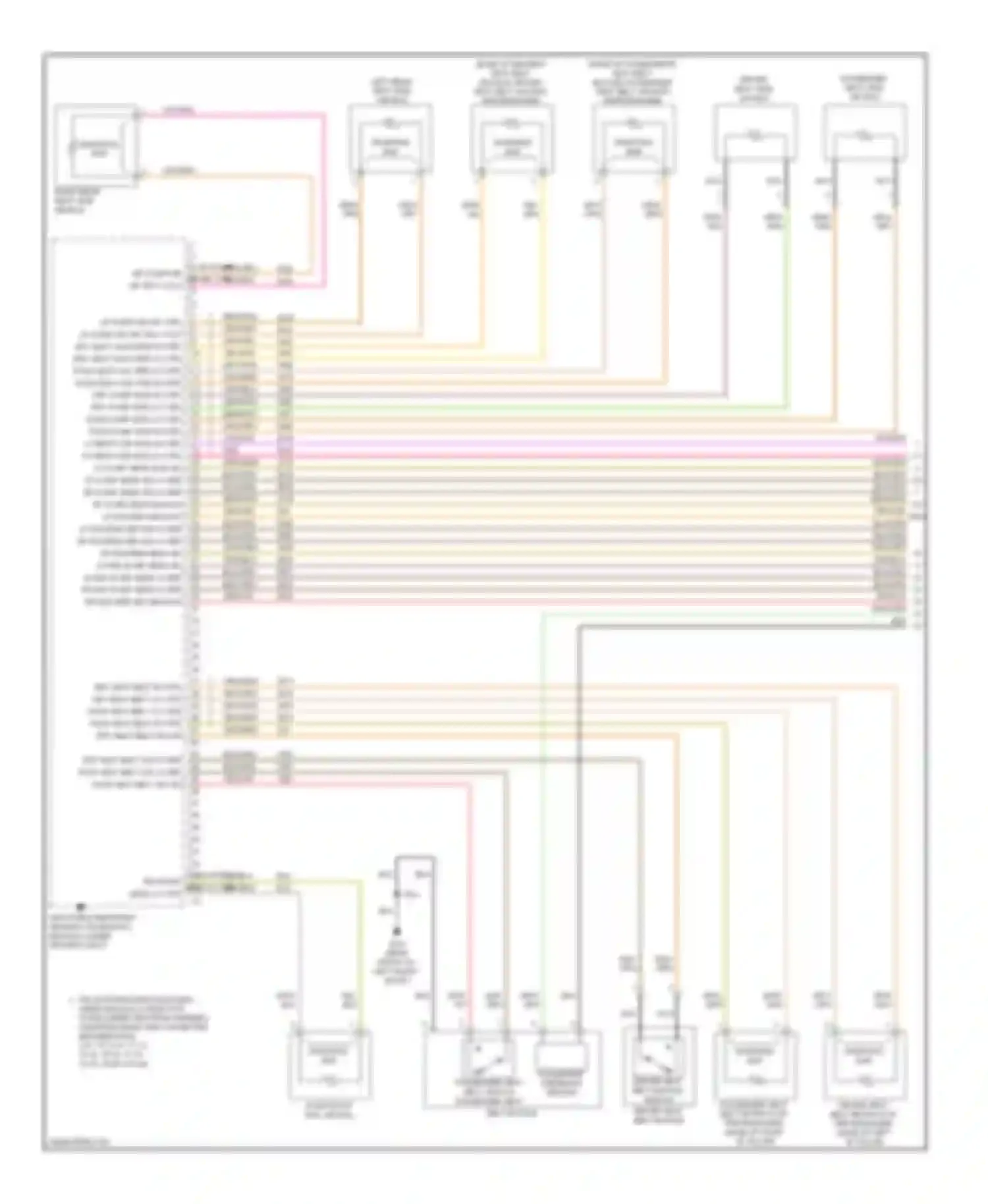 Wiring diagram passenger presence sensor for Chevrolet Spark M300 (2009-2016) (1 of 1)
