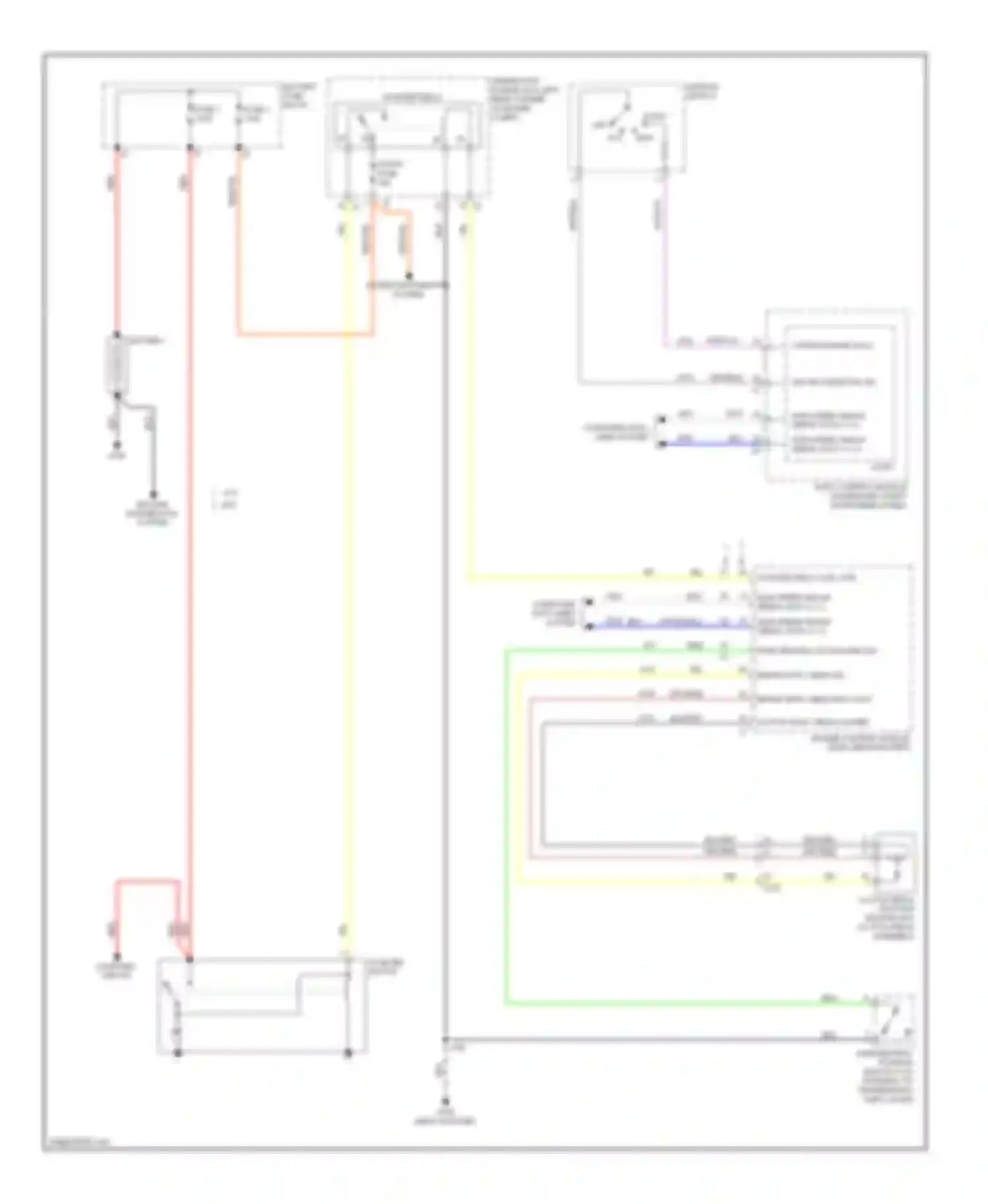 Wiring diagram battery fuse block for Chevrolet Spark M300 (2009-2016)