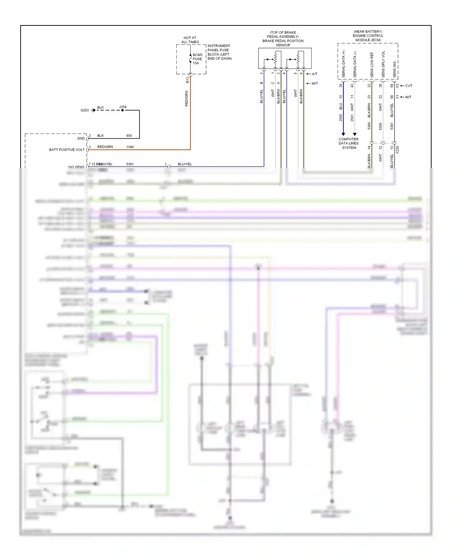 Wiring diagram vio/blu for Chevrolet Spark M300 (2009-2016) (6 of 19)