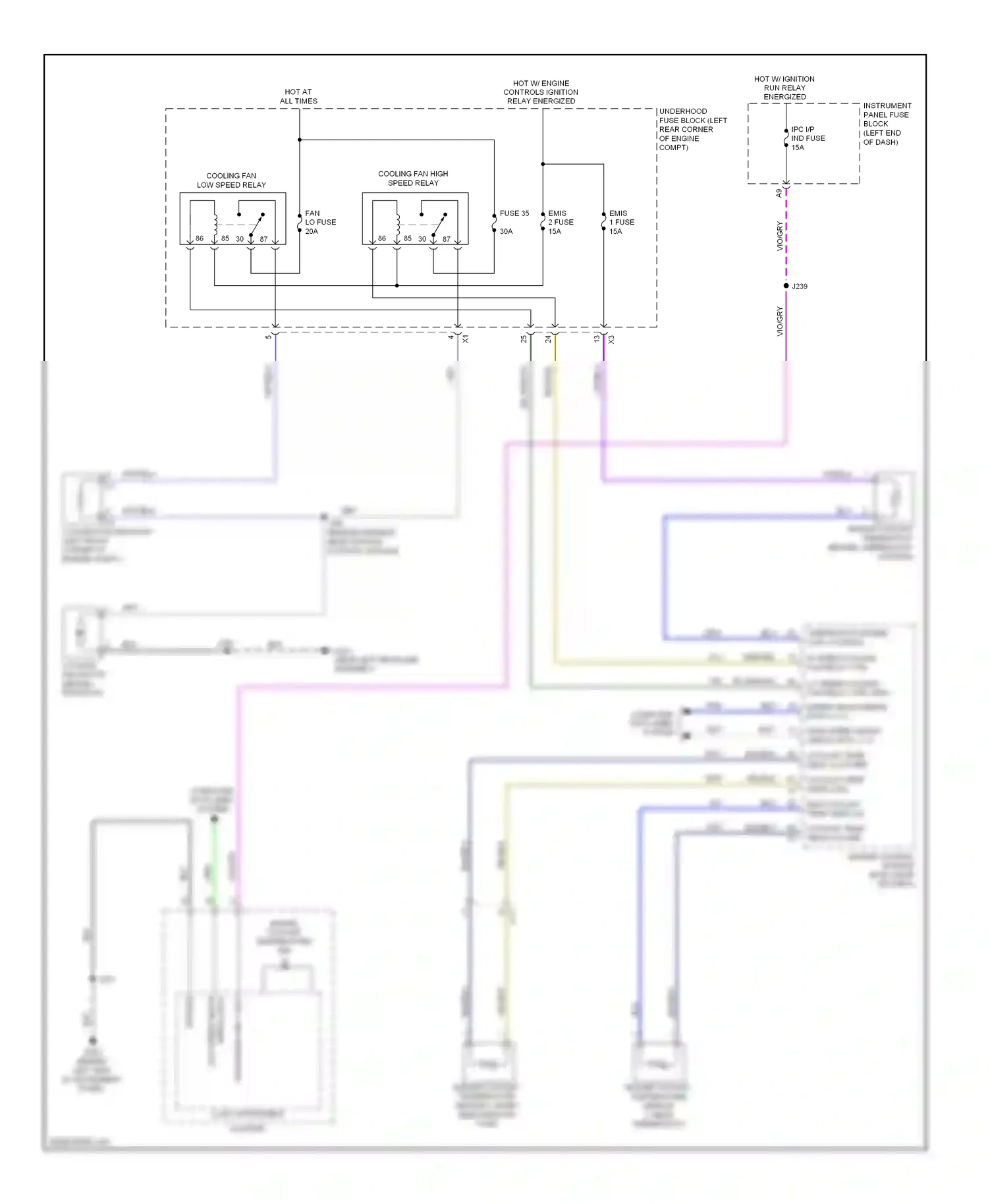 Wiring diagram vio/blu for Chevrolet Spark M300 (2009-2016) (5 of 19)