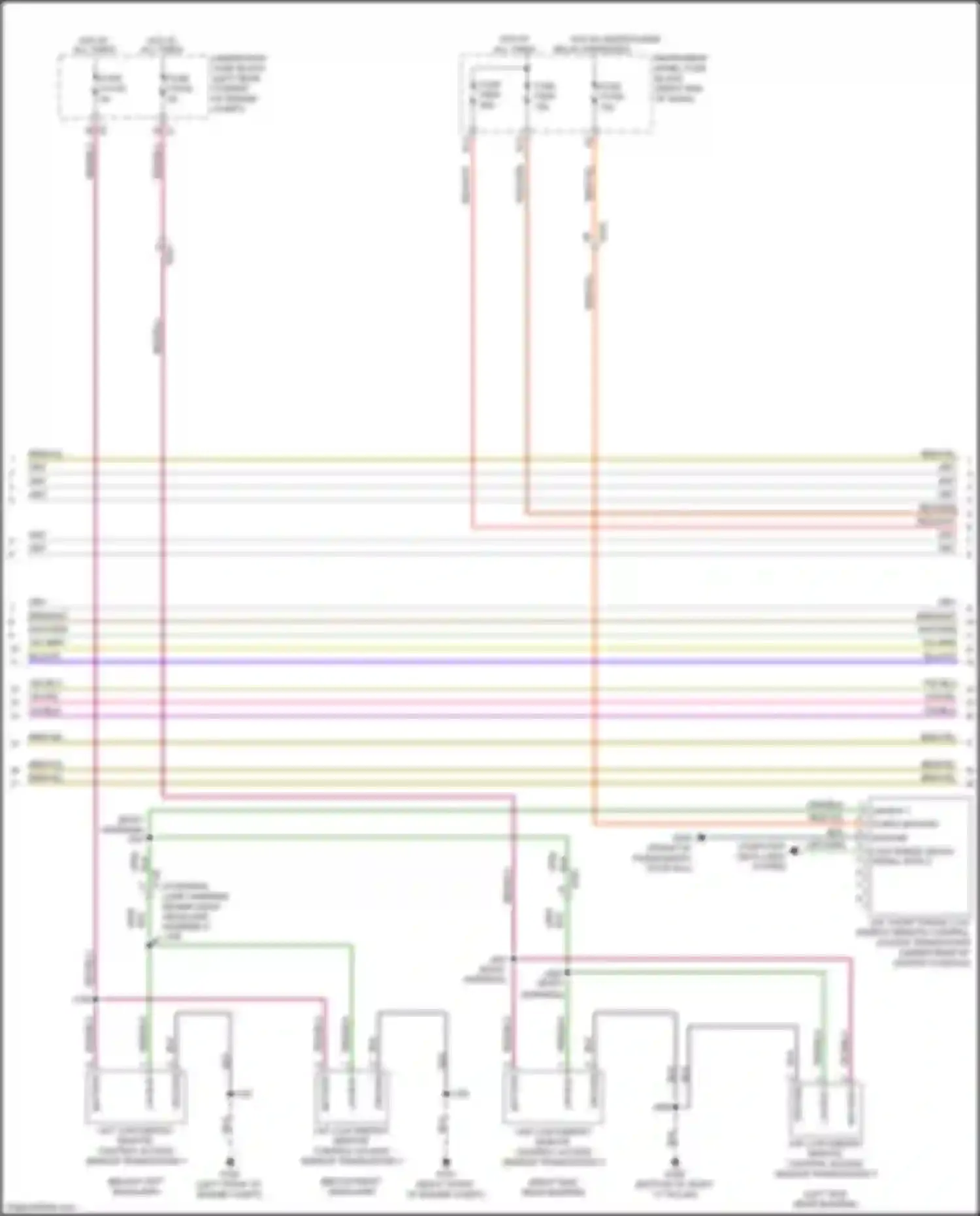 Car Wiring Diagrams for Spark Chevrolet M400 facelift (2018-2024): Forced entry circuit, w/ passive keyless entry (3 of 4)
