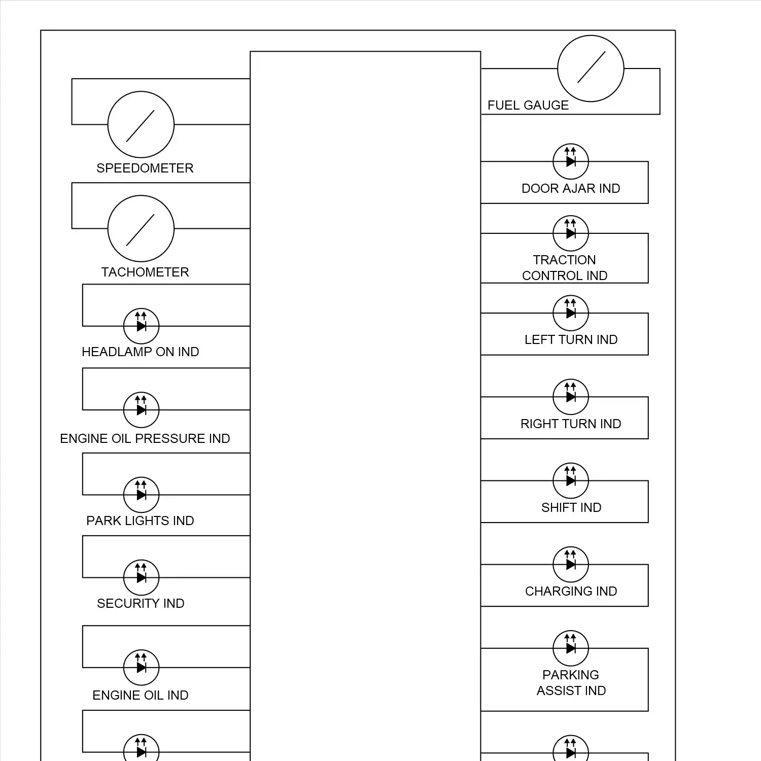 demo - Instrument cluster circuit (1 of 2) Instrument cluster circuit (1 of 2)