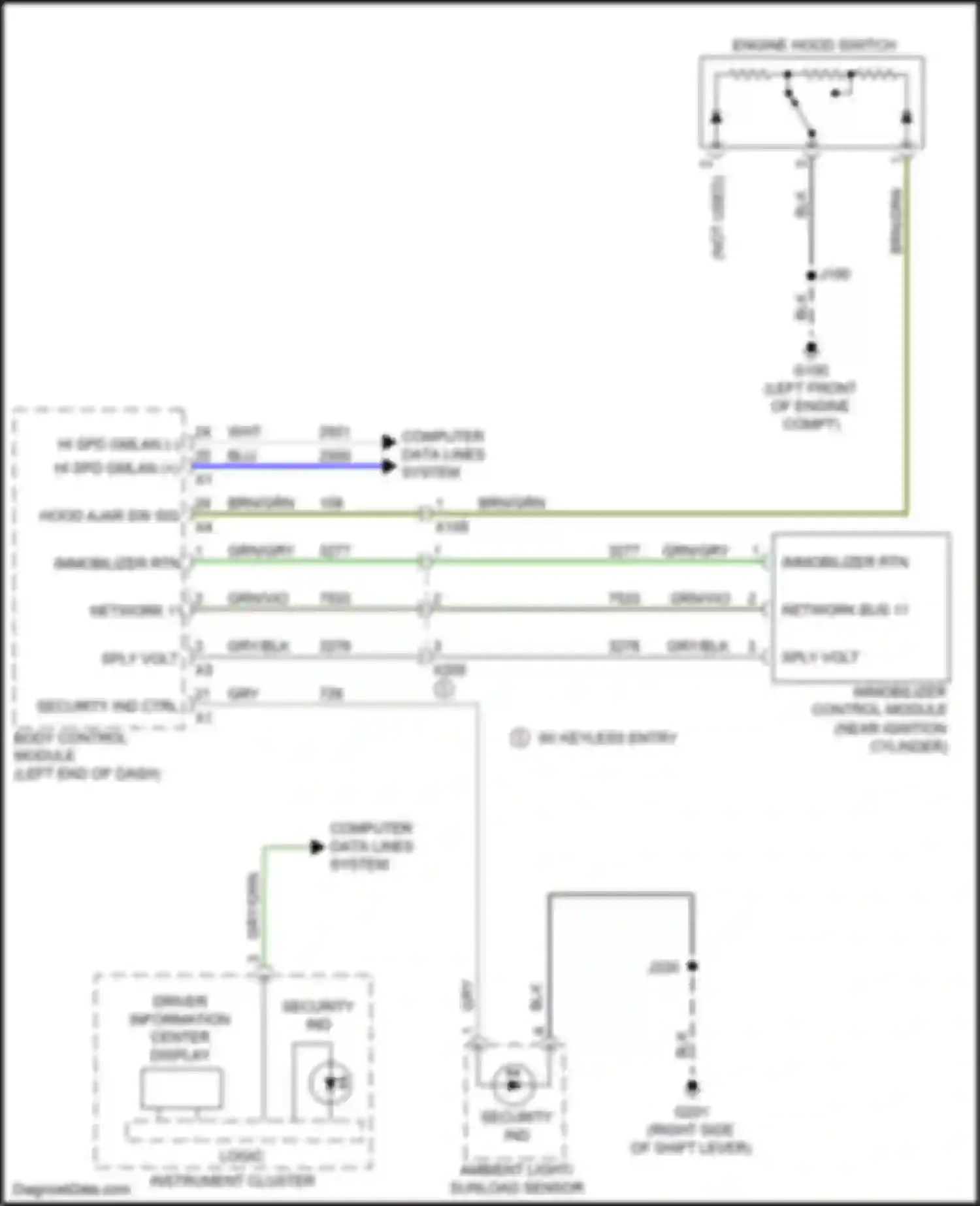 Wiring diagram blk for Chevrolet Spark M400 facelift (2018-2024) (40 of 77)