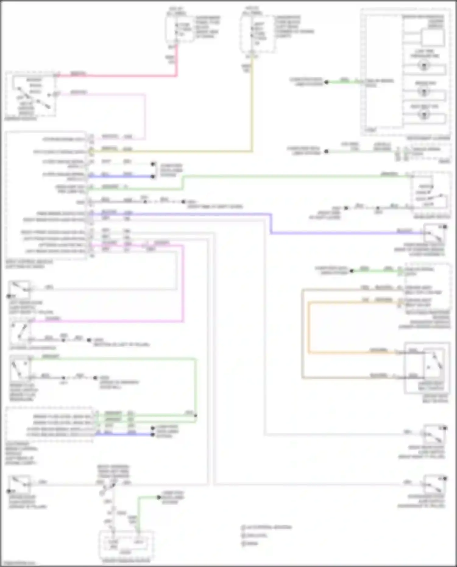 Wiring diagram brake ind for Chevrolet Spark M400 facelift (2018-2024) (3 of 3)