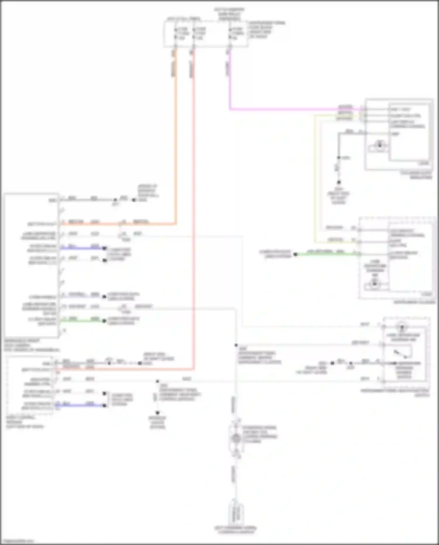 Wiring diagram collision alert indicators for Chevrolet Spark M400 facelift (2018-2024) (2 of 3)