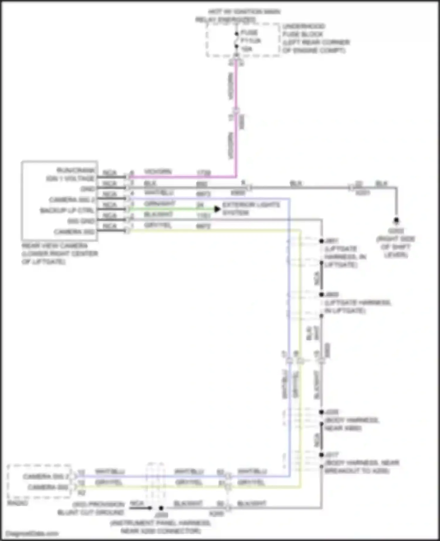 Wiring diagram gry/yel for Chevrolet Spark M400 facelift (2018-2024) (10 of 13)