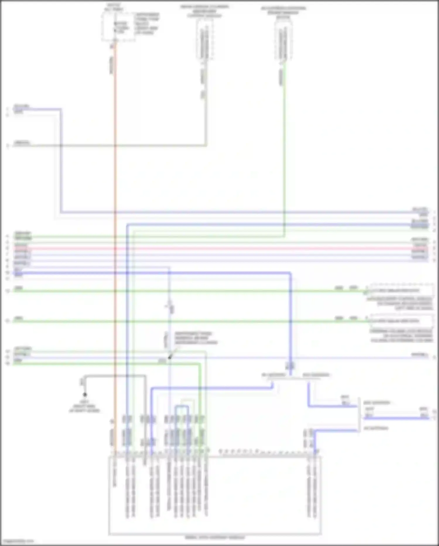 Wiring diagram immobilizer control module for Chevrolet Spark M400 facelift (2018-2024) (1 of 2)