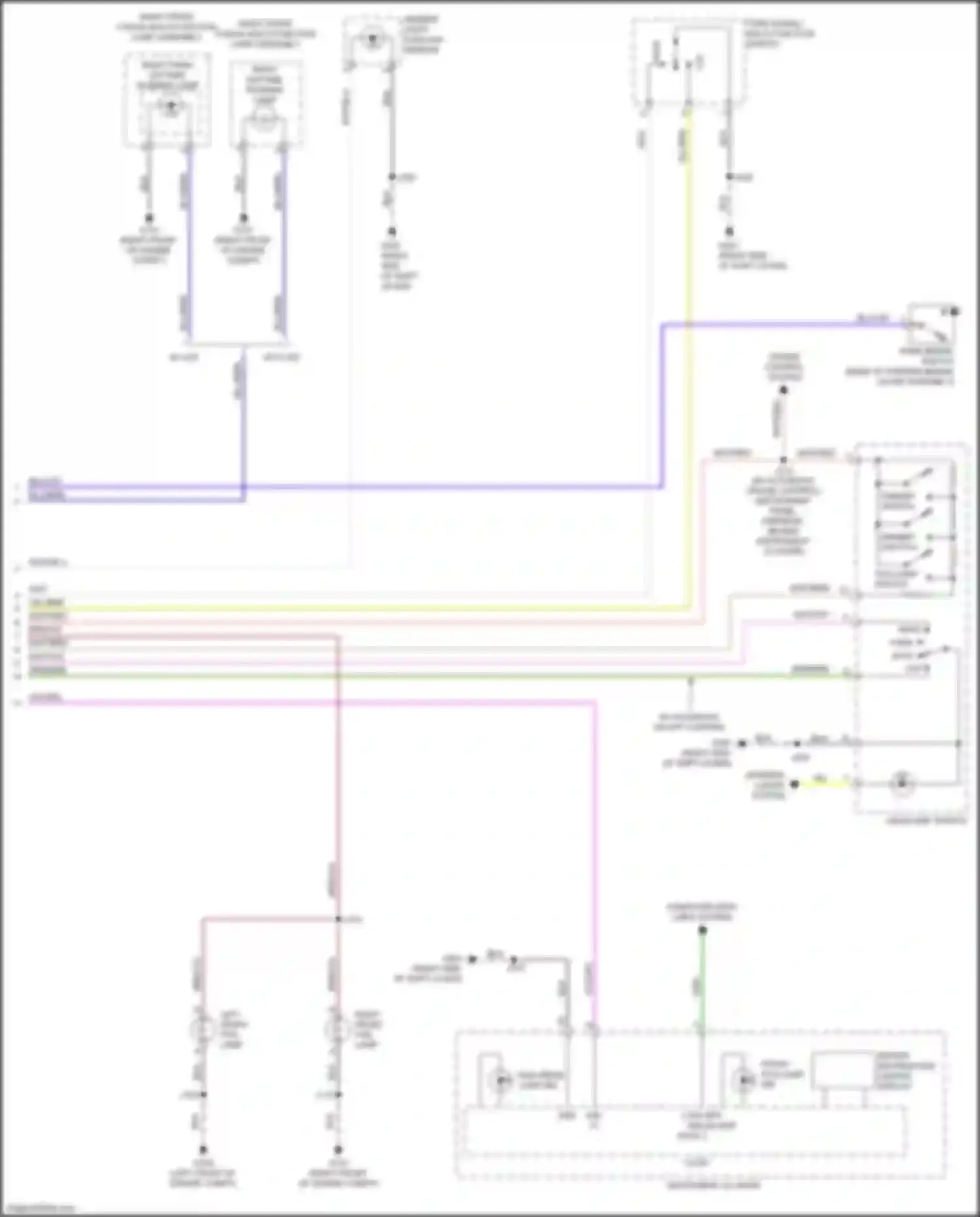 Wiring diagram instrument cluster for Chevrolet Spark M400 facelift (2018-2024) (5 of 28)