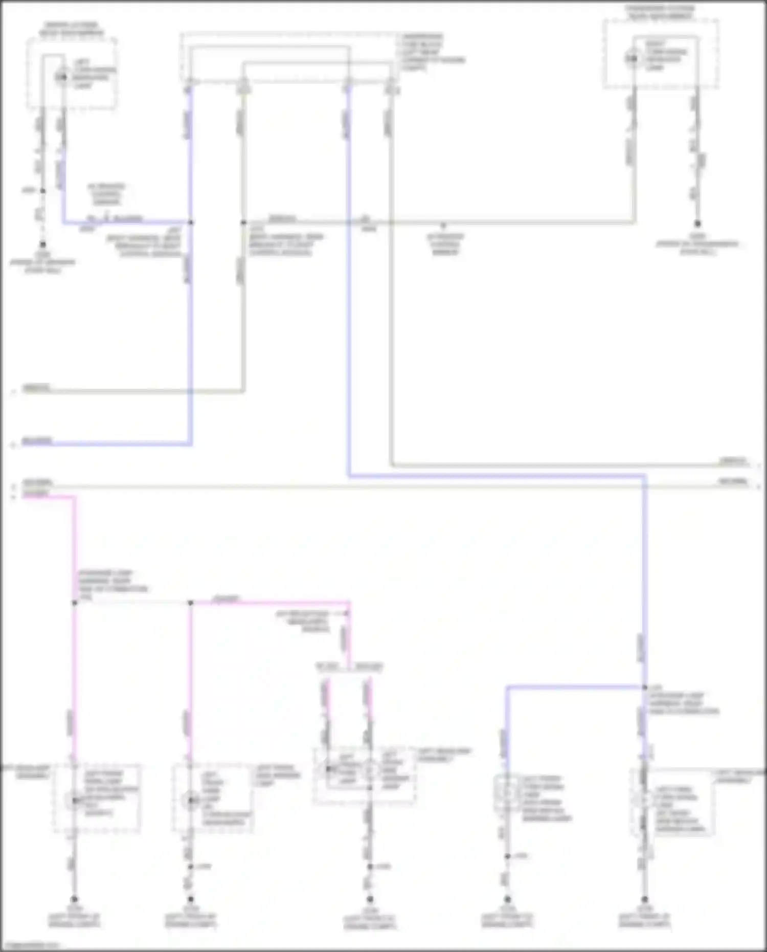 Wiring diagram left front side marker lamp for Chevrolet Spark M400 facelift (2018-2024) (1 of 2)