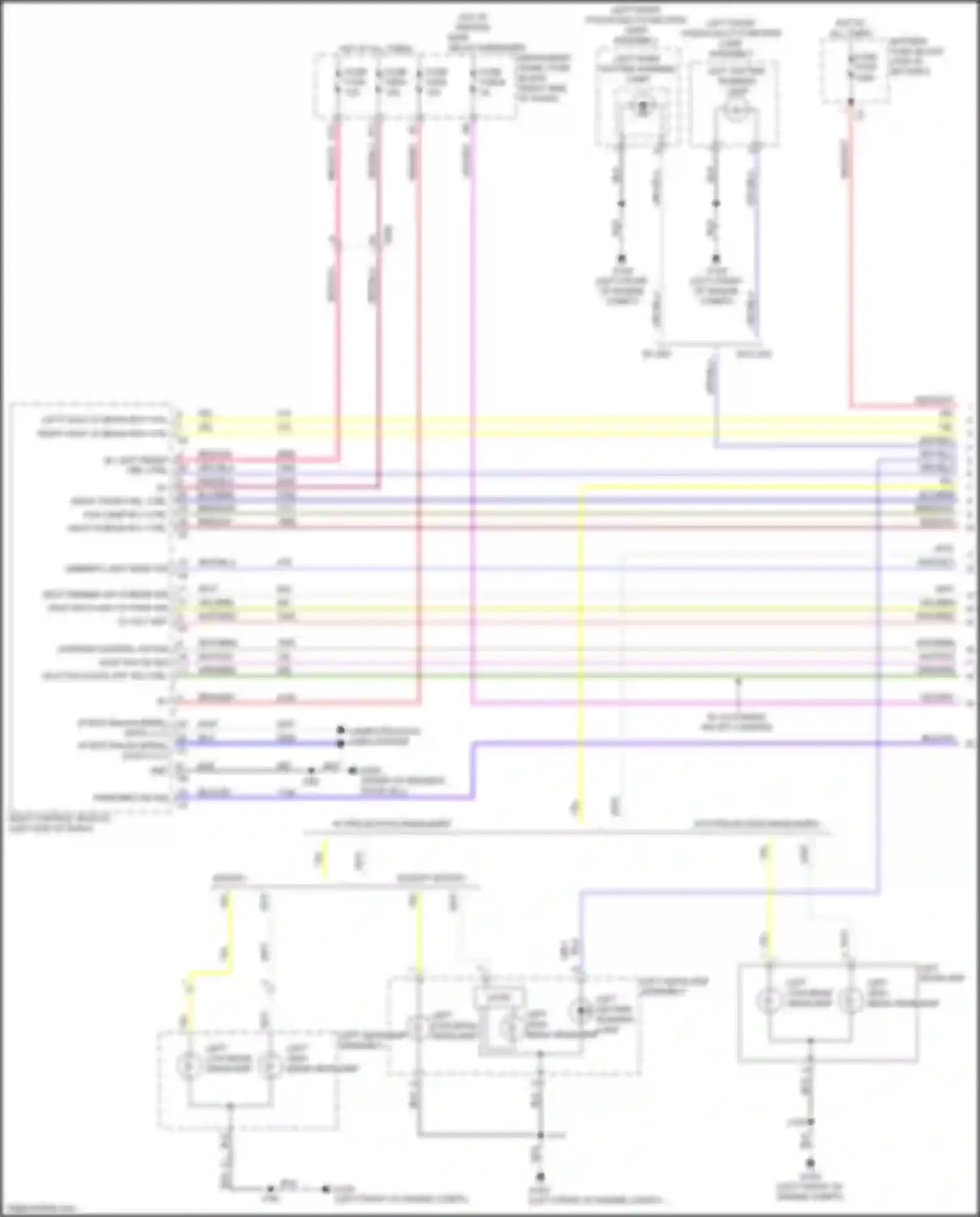 Wiring diagram w/ automatic on-off control for Chevrolet Spark M400 facelift (2018-2024) (1 of 3)