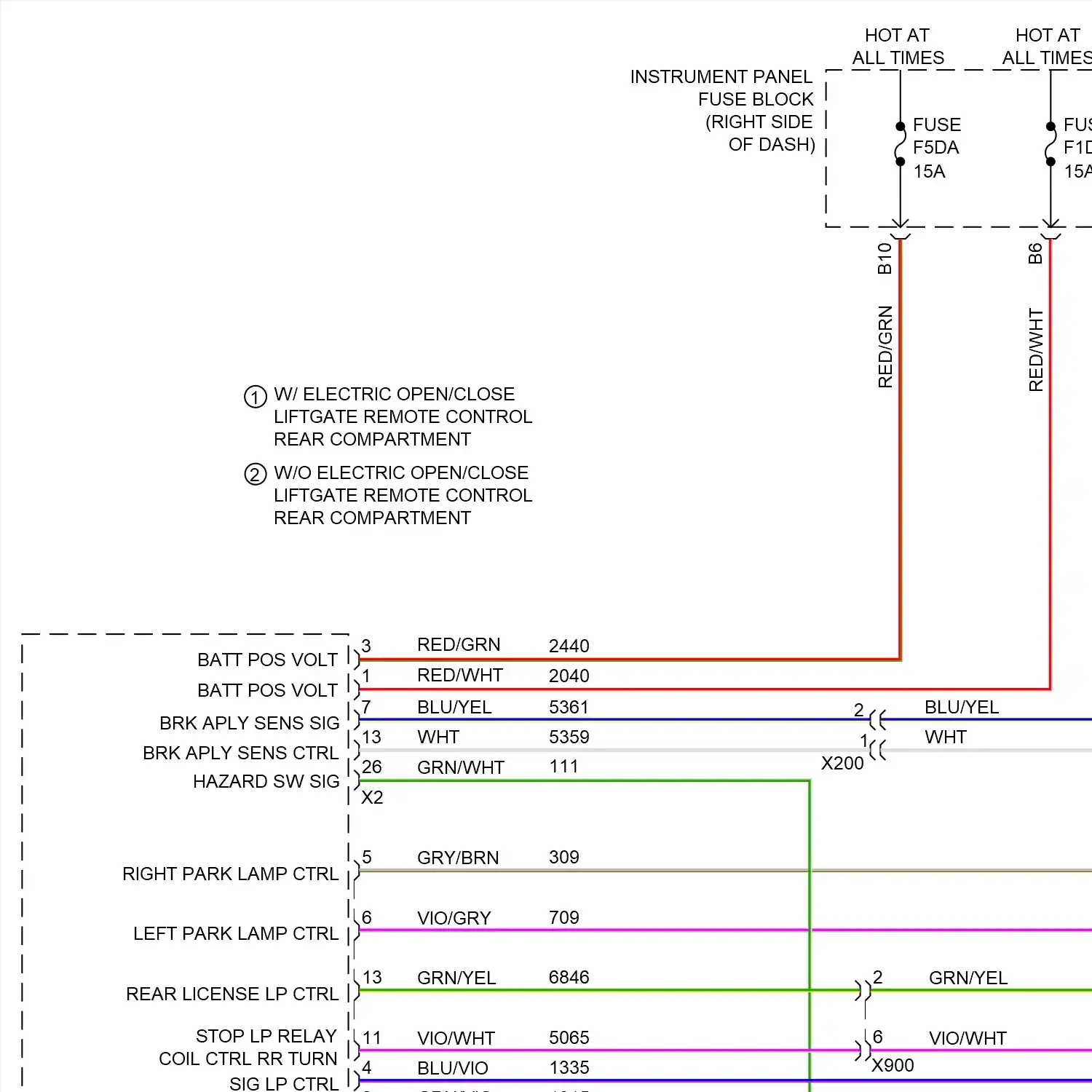 demo - Exterior lamps circuit (1 of 4) Exterior lamps circuit (1 of 4)