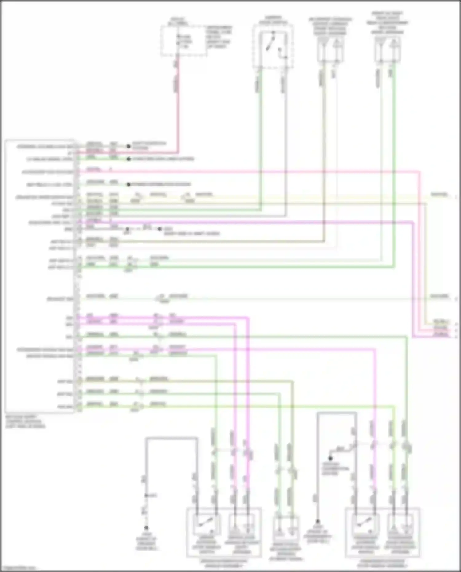 Spark Chevrolet M400 (2015-2024): Power door locks circuit, w/ passive keyless entry (1 of 4)