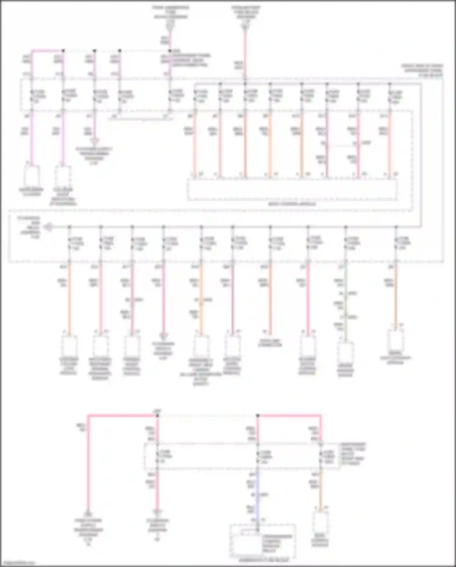 Wiring diagram inflatable restraint sensing, diagnostic module for Chevrolet Spark M400 (2015-2024) (3 of 6)