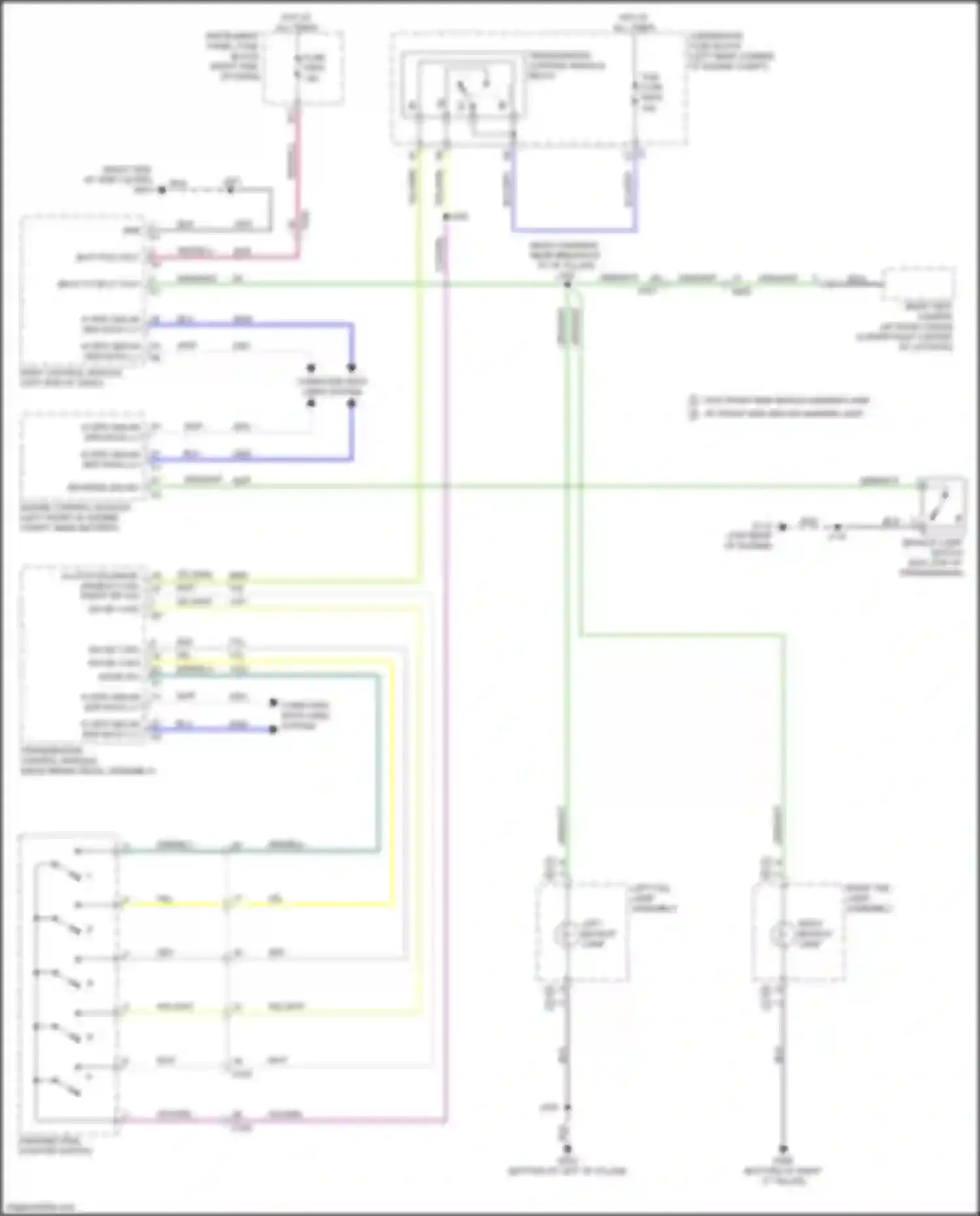 Wiring diagram left backup lamp for Chevrolet Spark M400 (2015-2024) (1 of 3)
