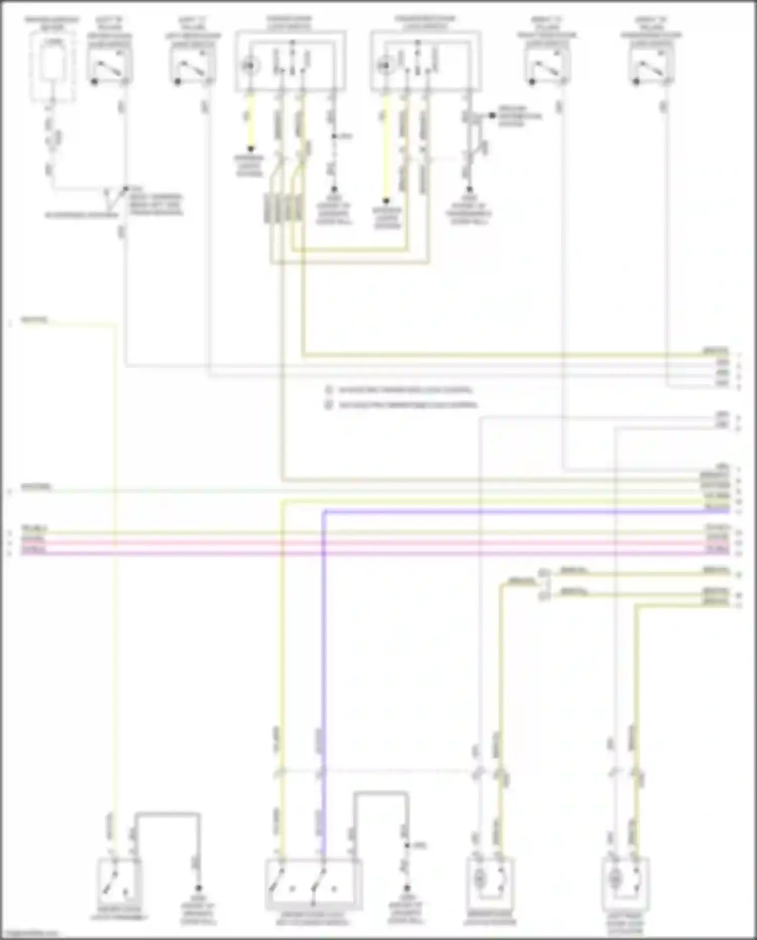 Wiring diagram right rear door ajar switch for Chevrolet Spark M400 (2015-2024) (2 of 5)