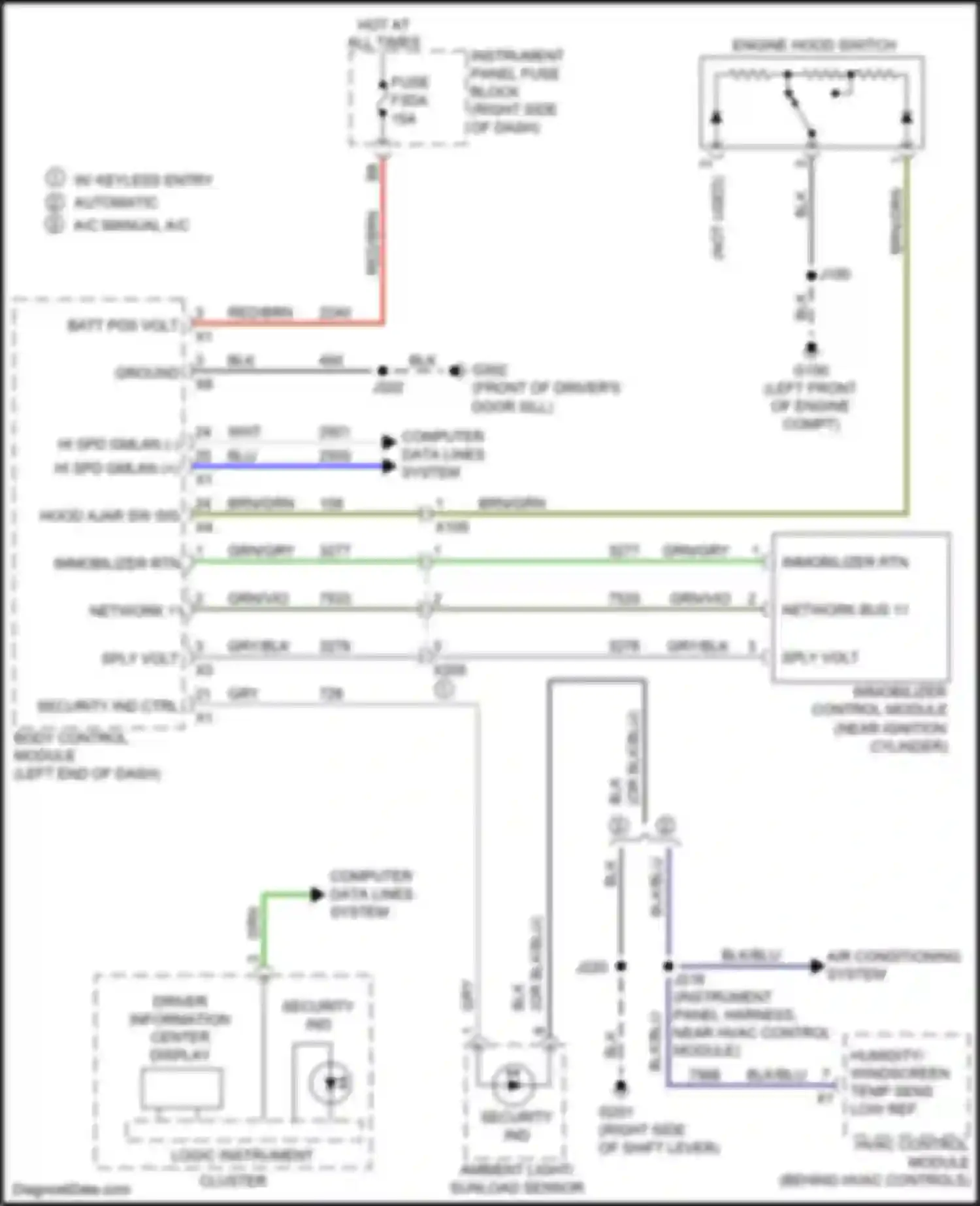 Wiring diagram sply volt for Chevrolet Spark M400 (2015-2024) (1 of 1)