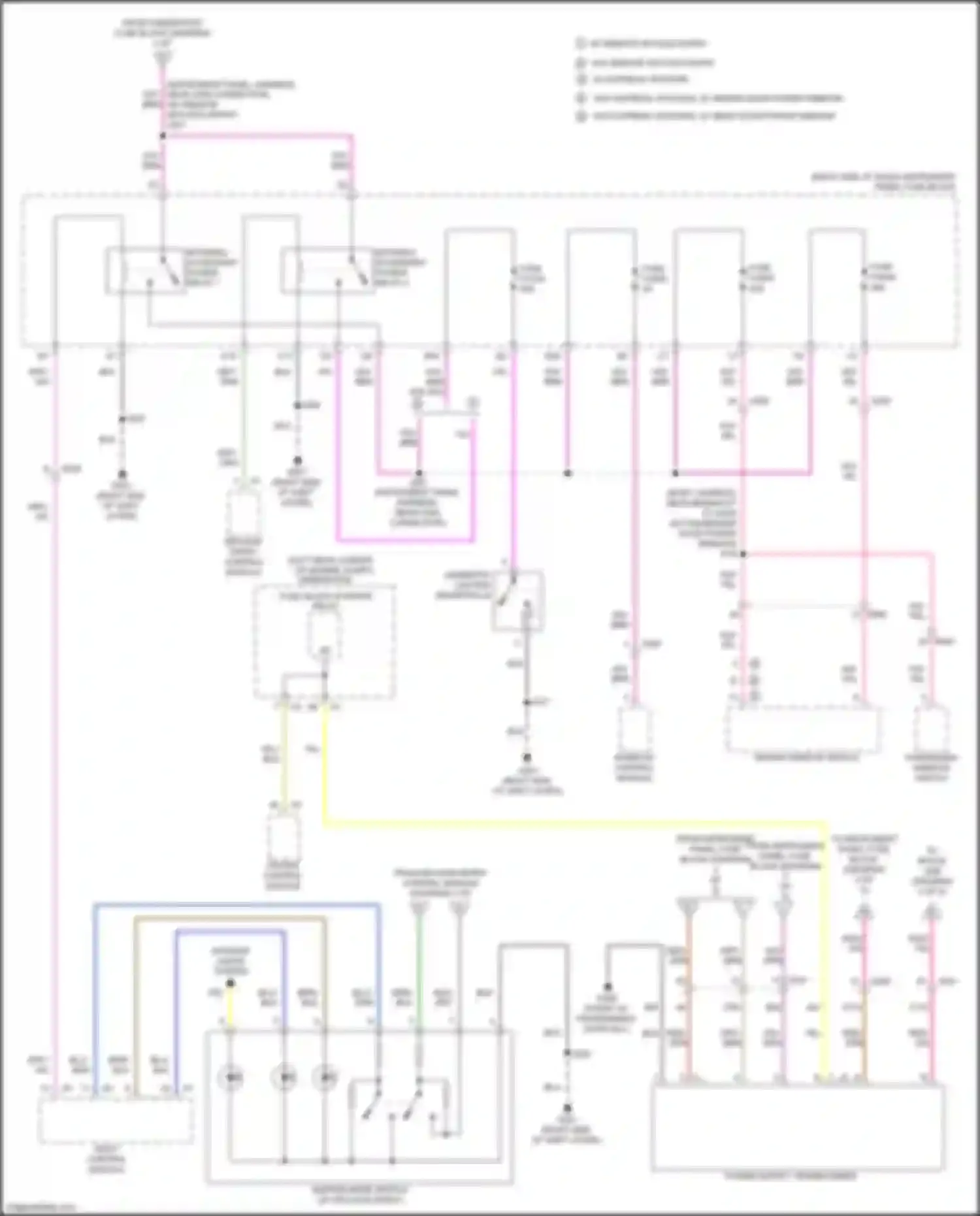Wiring diagram sunroof control module for Chevrolet Spark M400 (2015-2024) (3 of 4)