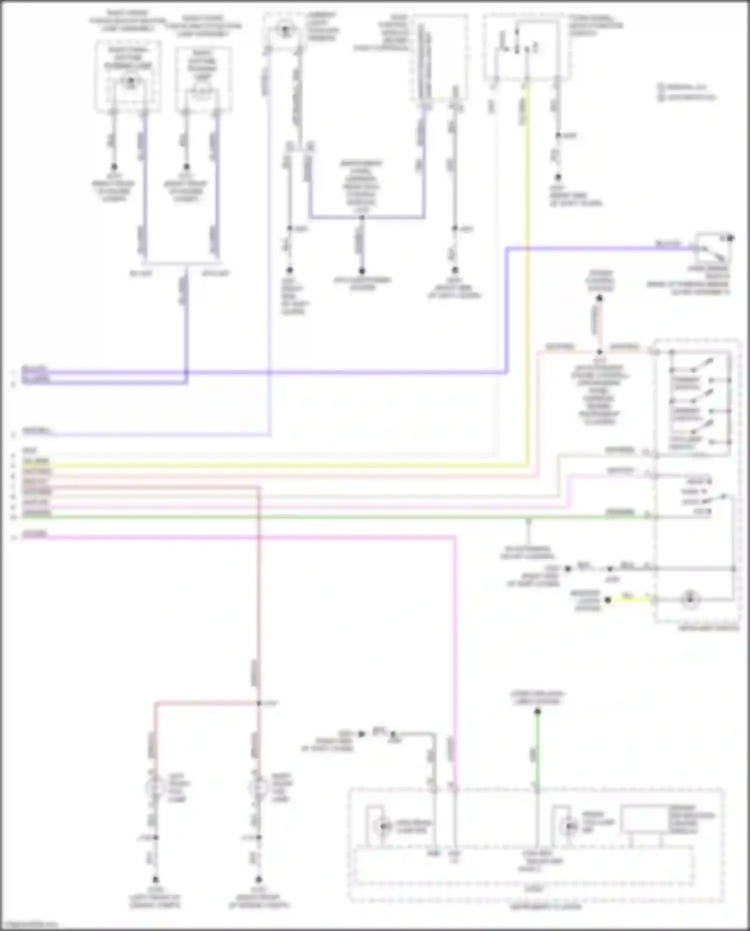 Wiring diagram turn signal/ multi-function switch for Chevrolet Spark M400 (2015-2024) (3 of 4)