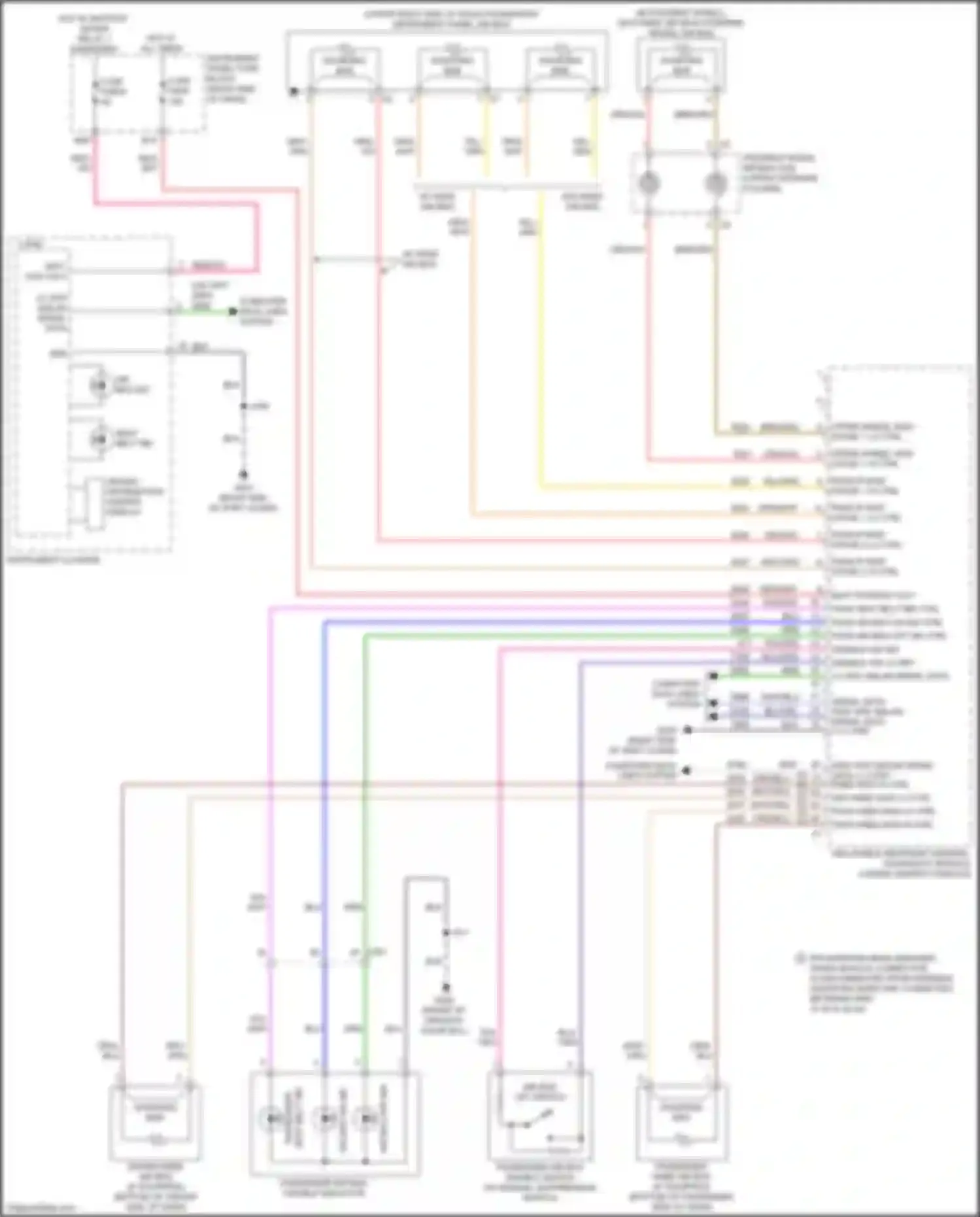Wiring diagram w/ manual suppression switch for Chevrolet Spark M400 (2015-2024) (1 of 1)