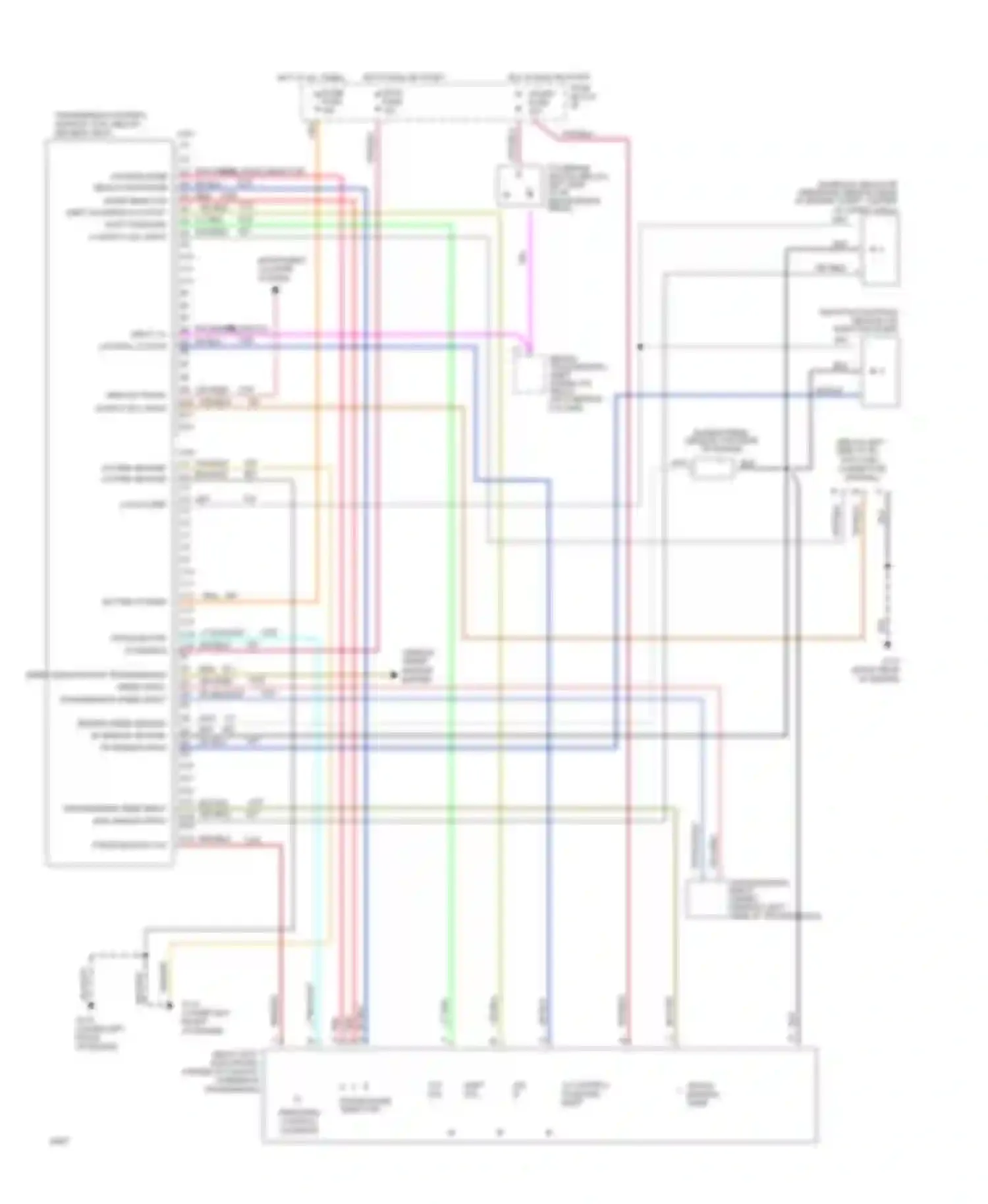 Wiring diagram service trans output dlc input for Chevrolet Sportvan G20  (1985-1995) (1 of 1)
