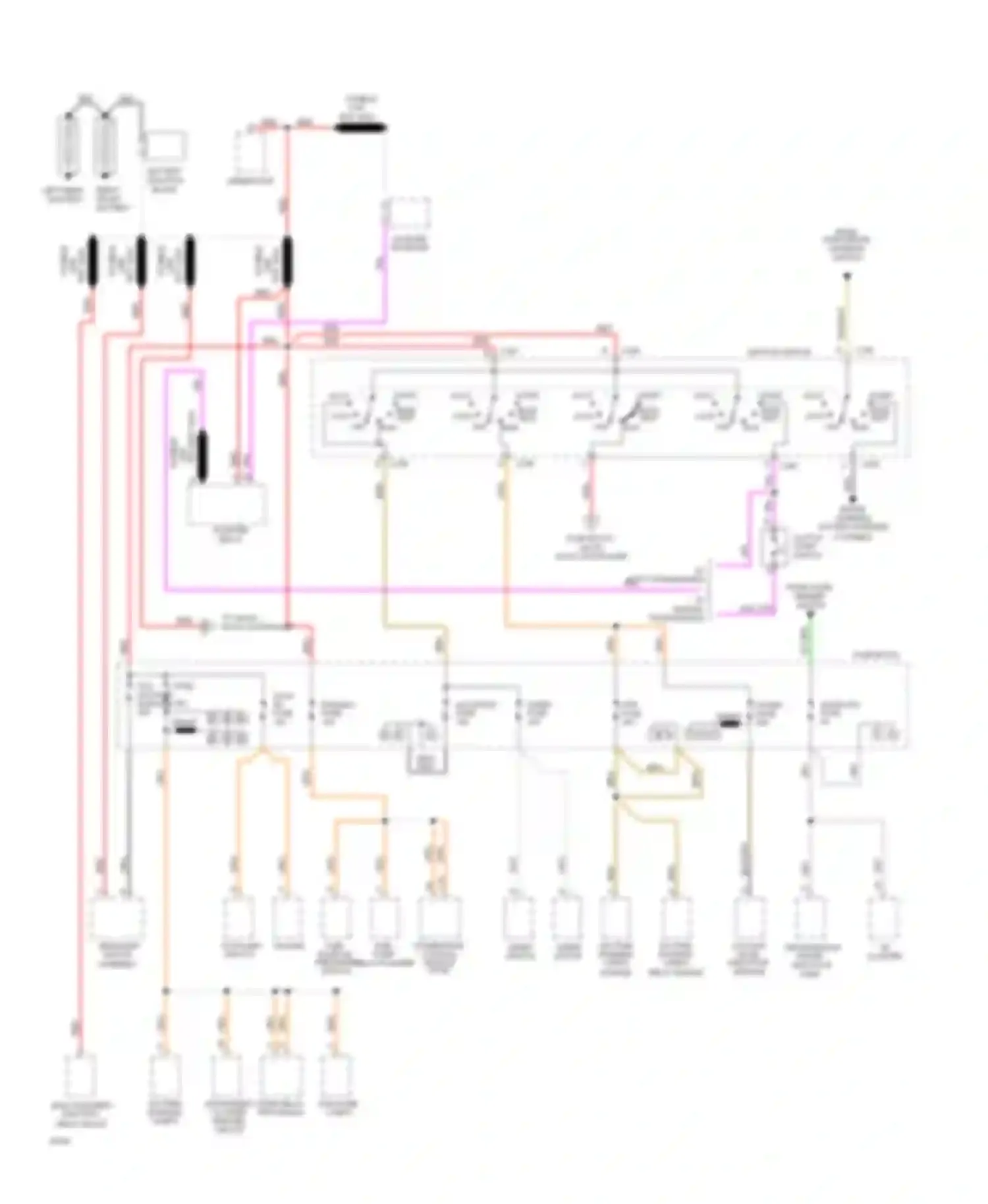 Sportvan G30 Chevrolet  (1985-1994): Power distribution circuit, commercial chassis (diesel) (1 of
2)