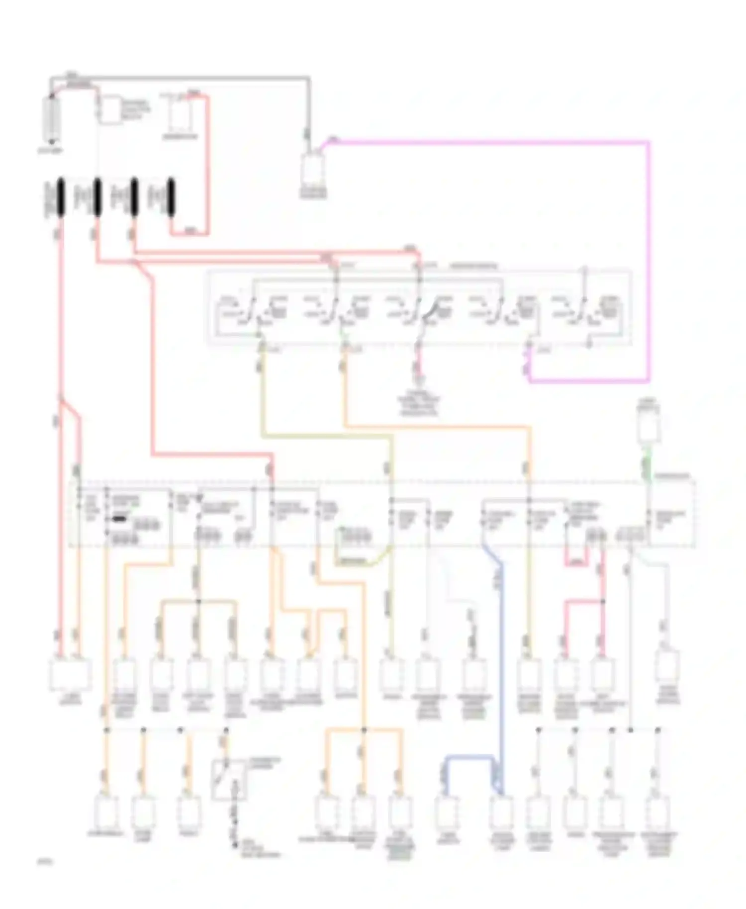 Sportvan G30 Chevrolet  (1985-1994): Power distribution circuit, cutaway chassis (1 of 2)
