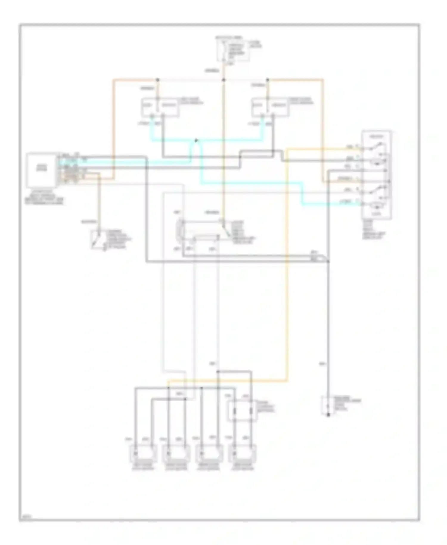 Sportvan G30 Chevrolet  (1985-1994): Door lock circuit, with swing out side door
