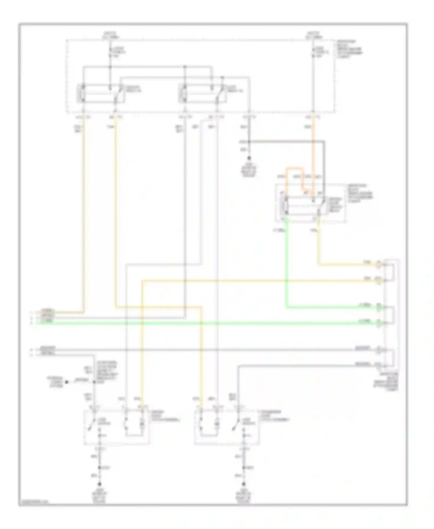 SSR Chevrolet I (2003-2006): Power door locks circuit (2 of 2)