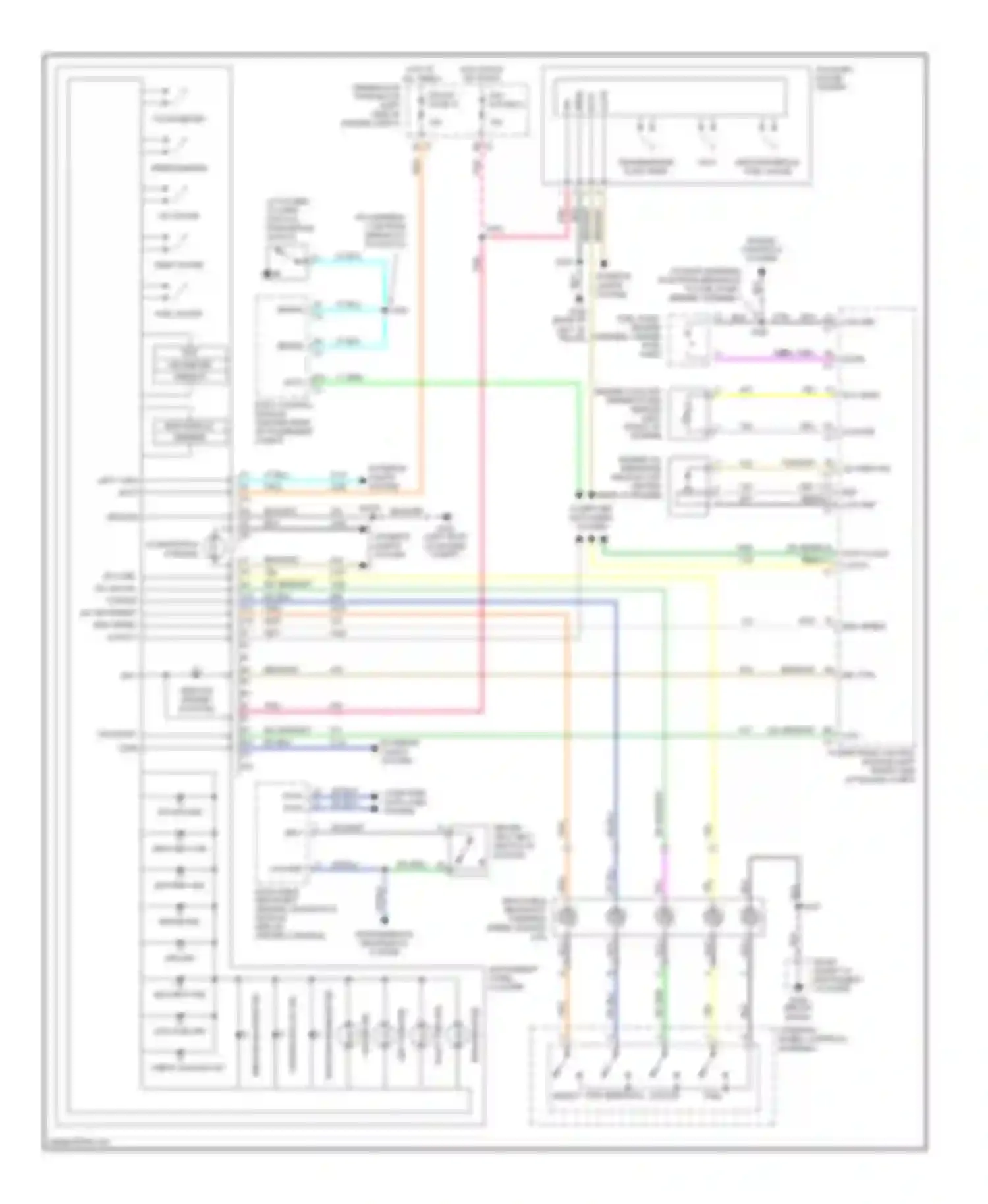 Wiring diagram auxiliary gauge center for Chevrolet SSR I (2003-2006) (3 of 5)