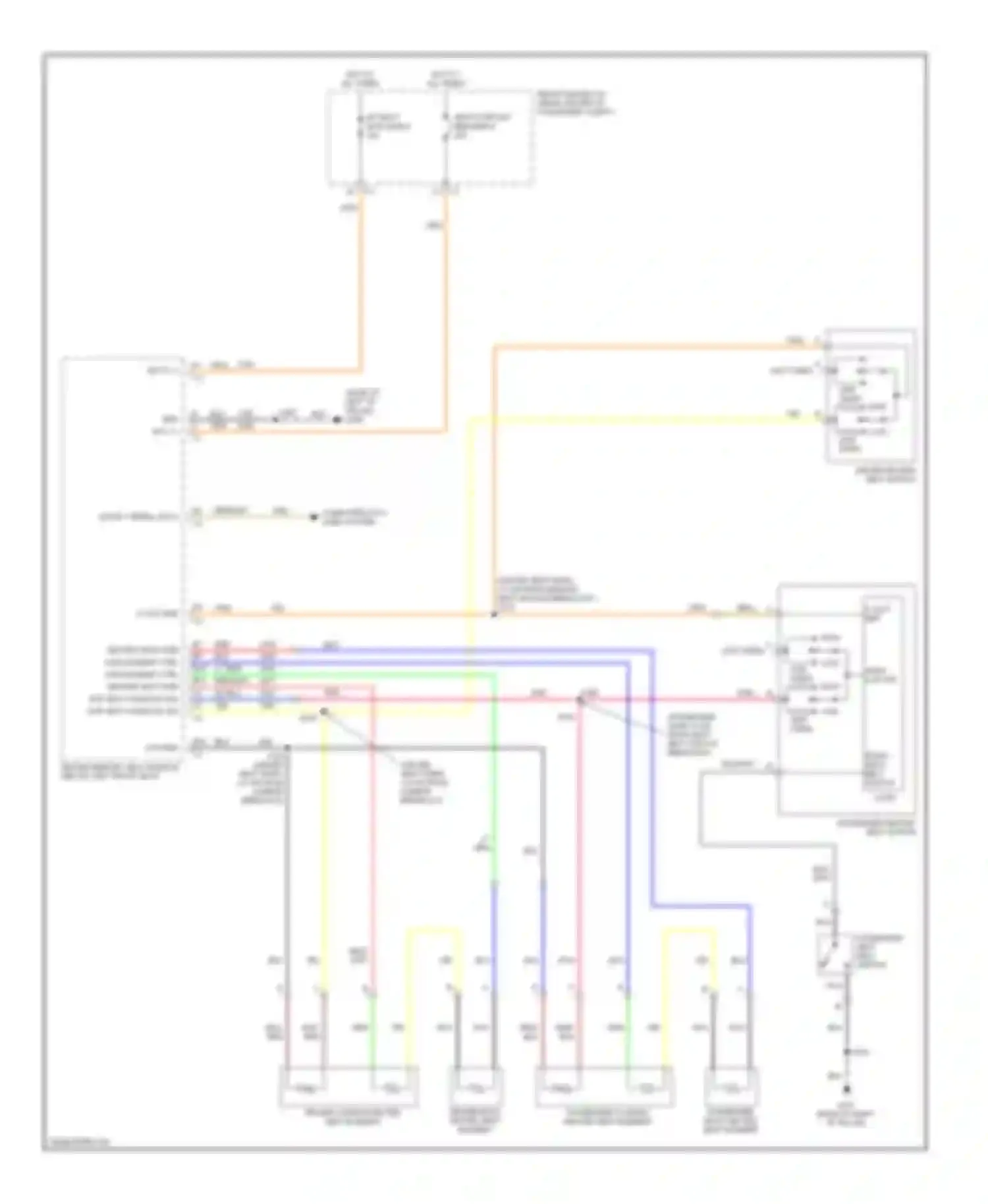 Wiring diagram right seat belt switch for Chevrolet SSR I (2003-2006) (1 of 1)