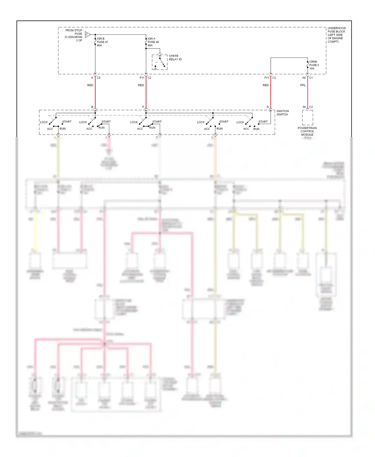 Chevrolet SSR I (2003-2006) run wiring diagram  (1 of 2)