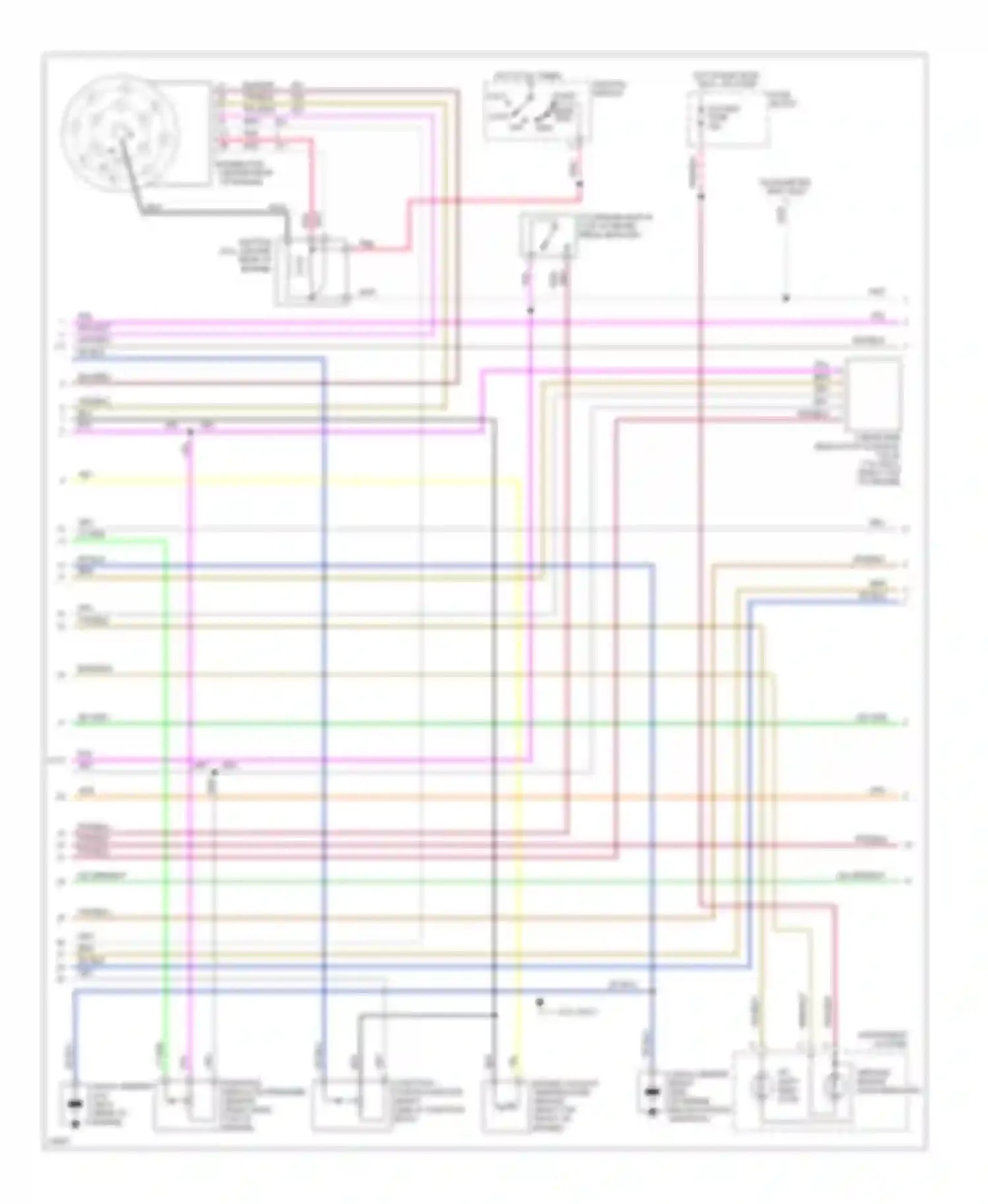 Wiring diagram hot in run, bulb test or start for Chevrolet Suburban C1500  (1992-1999) (10 of 29)